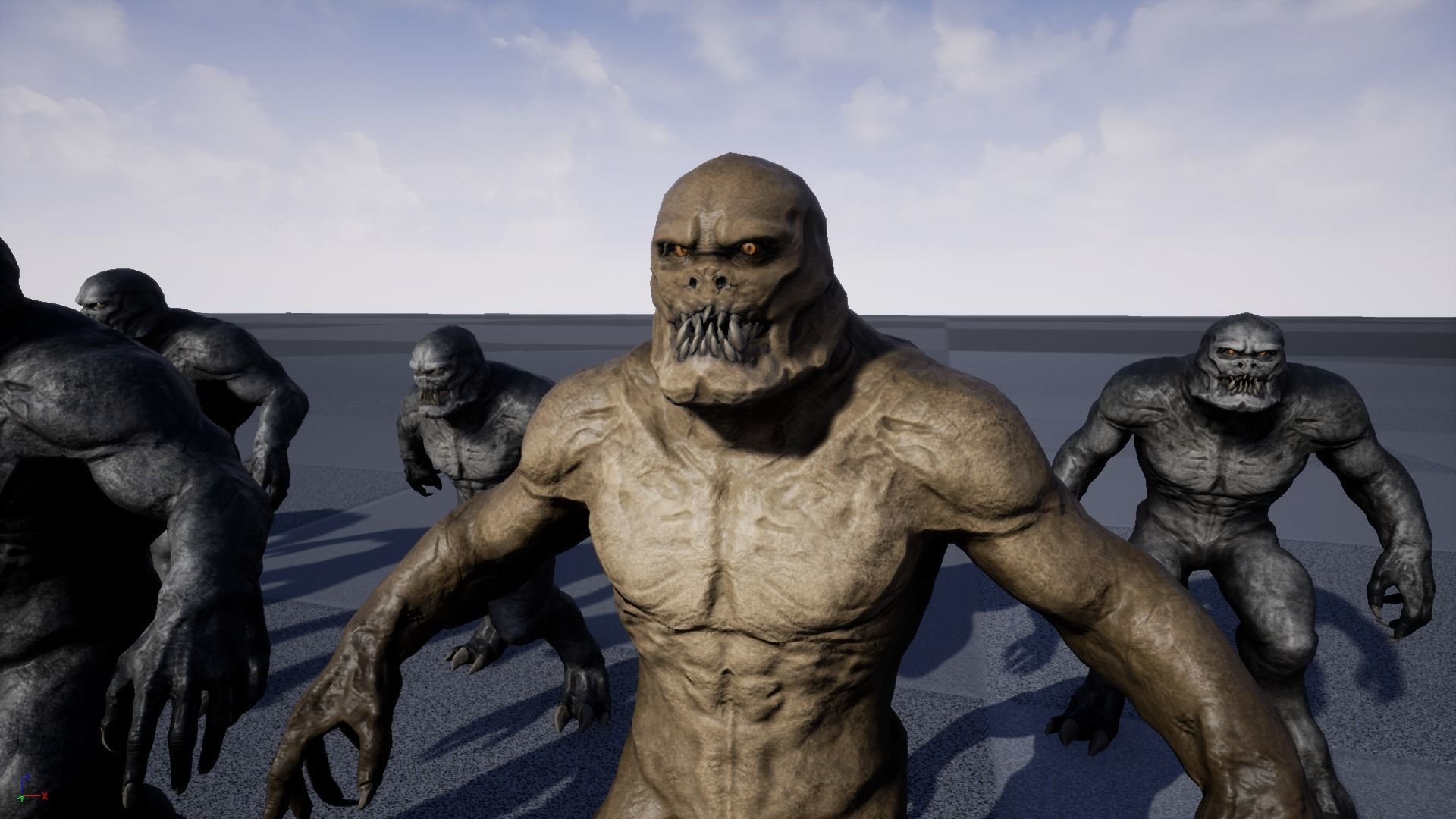 Monster Gorilla Low-poly 3D model_18