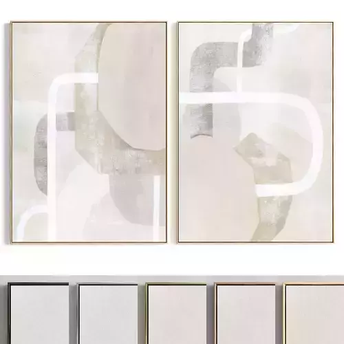 Plaster Two Photo Frame 340