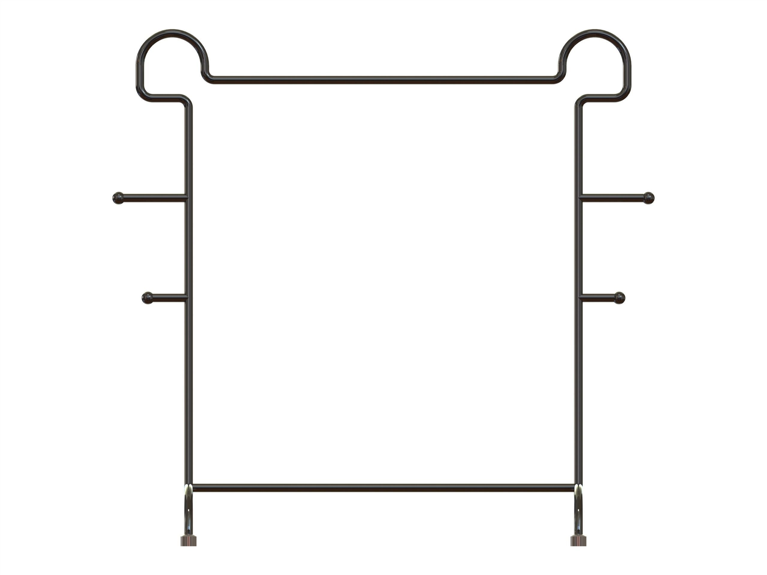 Stainless Steel Clothes Rack 3D model_1