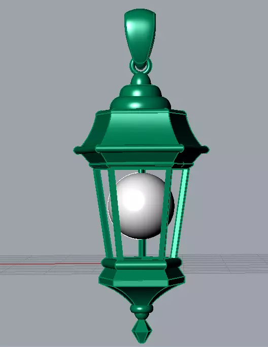 lantern pendant 3D print model_0