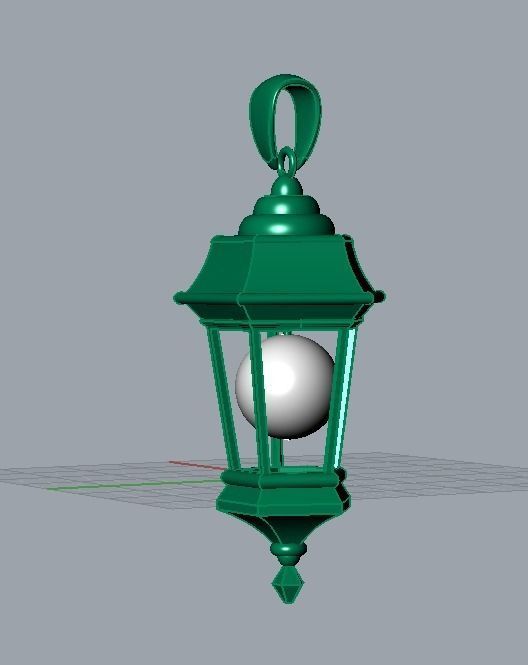 lantern pendant 3D print model_1