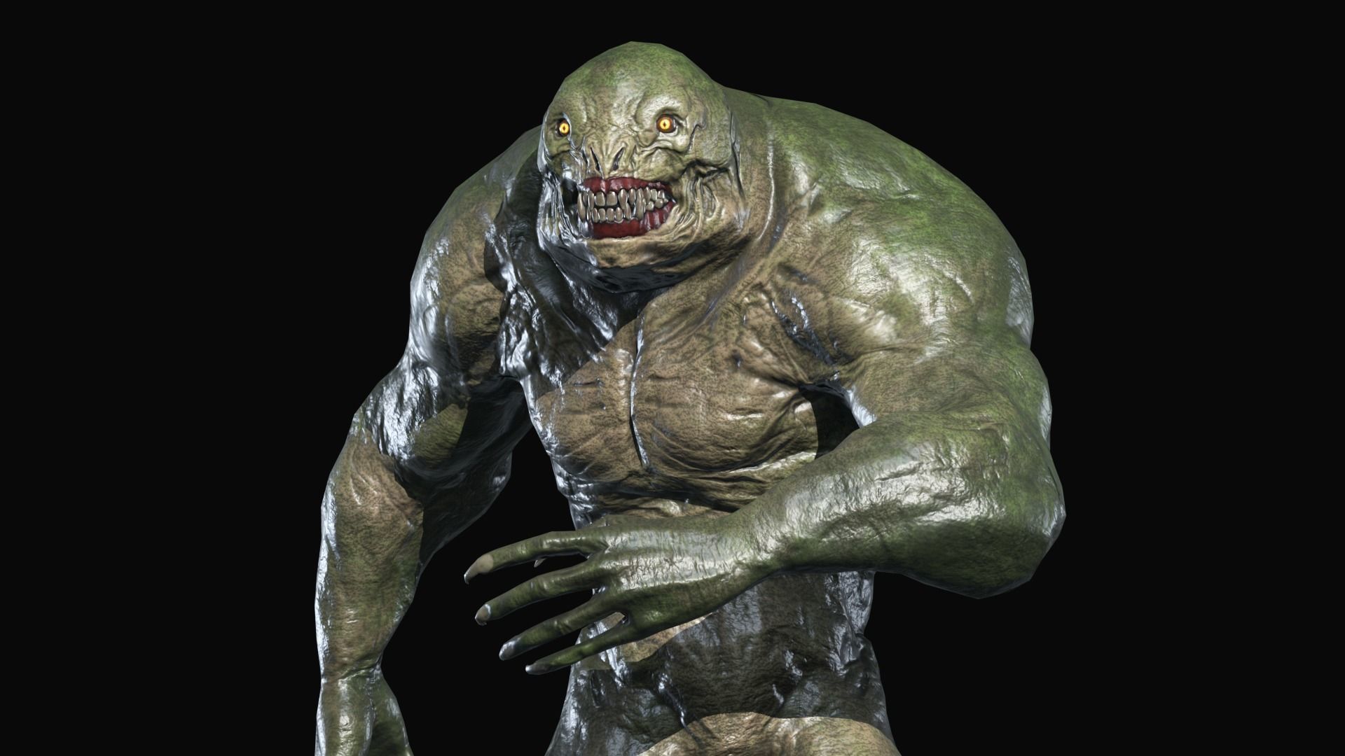 Lizard Monster Low-poly 3D model_8