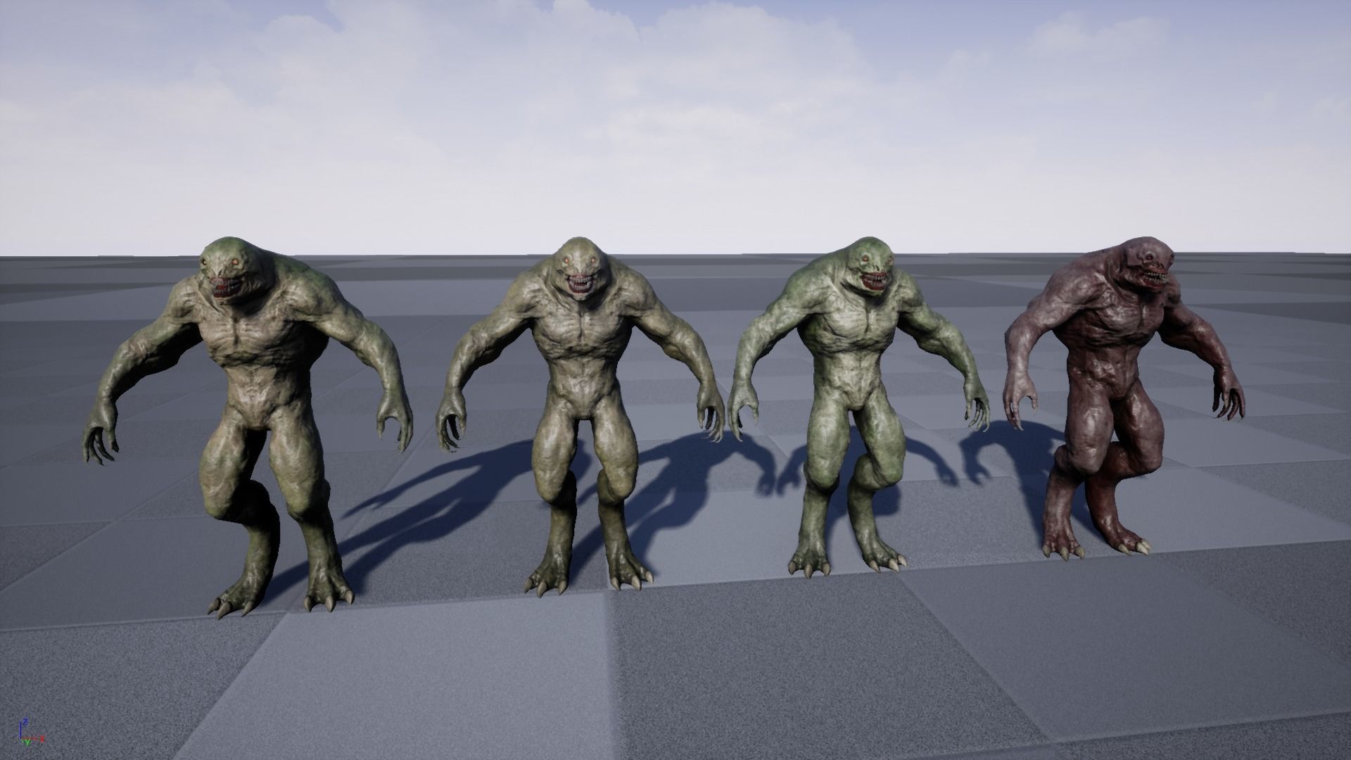 Lizard Monster Low-poly 3D model_16