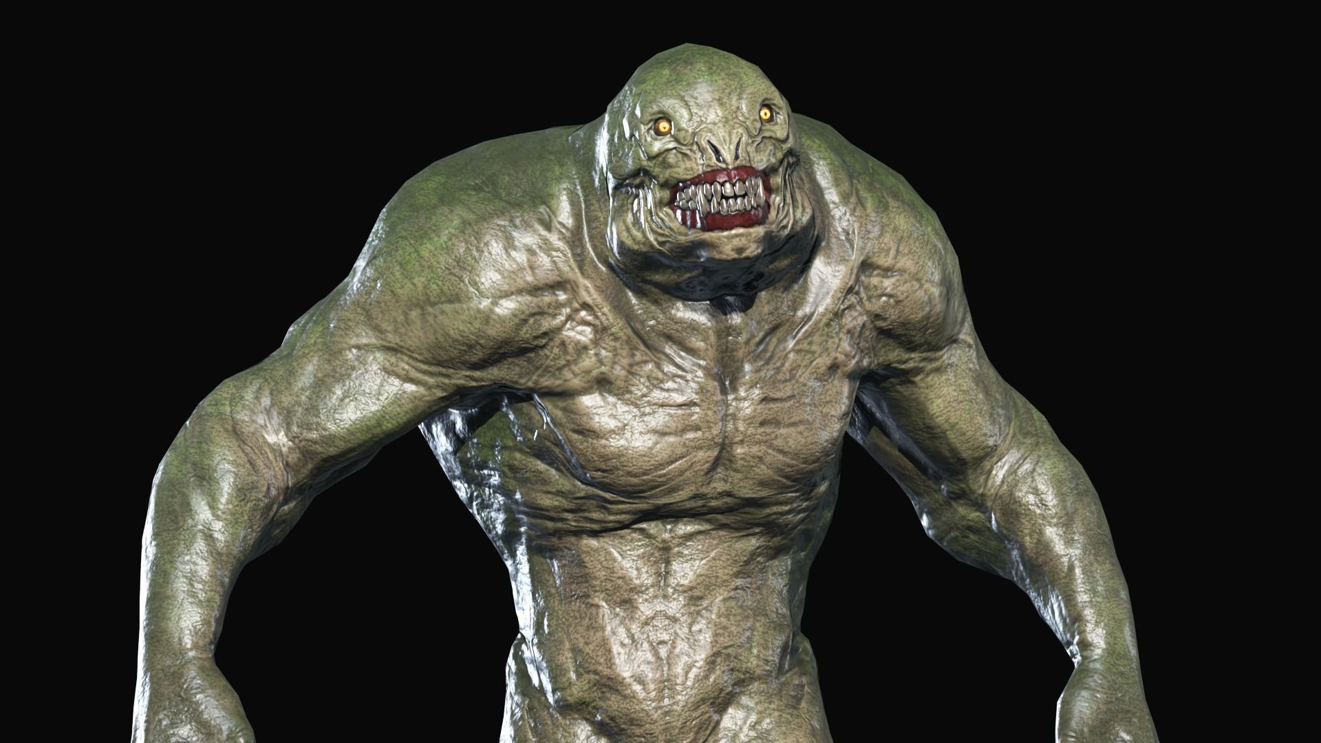 Lizard Monster Low-poly 3D model_9