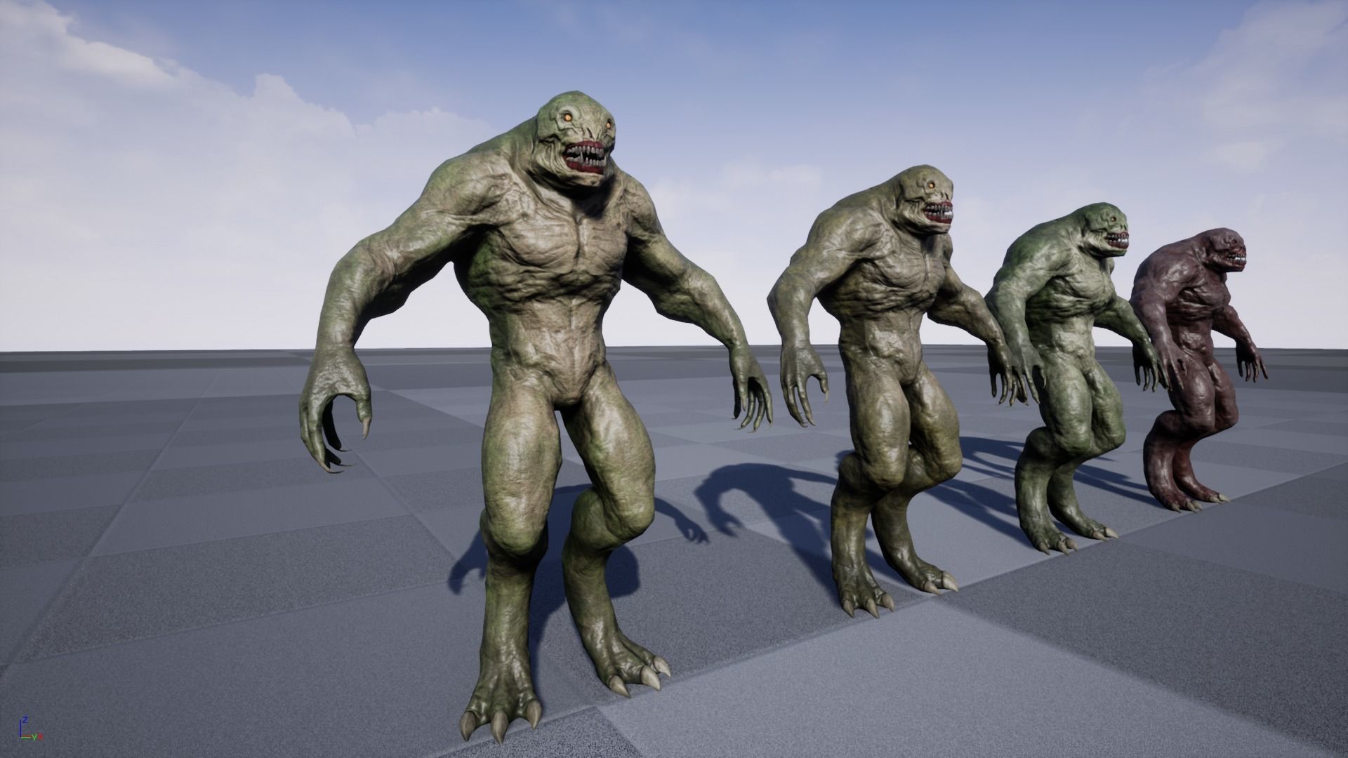 Lizard Monster Low-poly 3D model_17