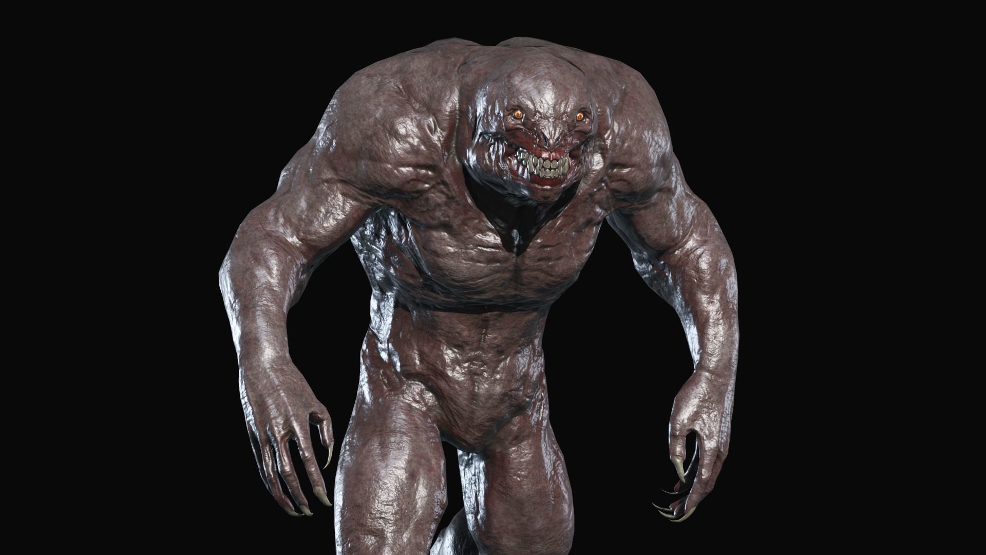 Lizard Monster Low-poly 3D model_13