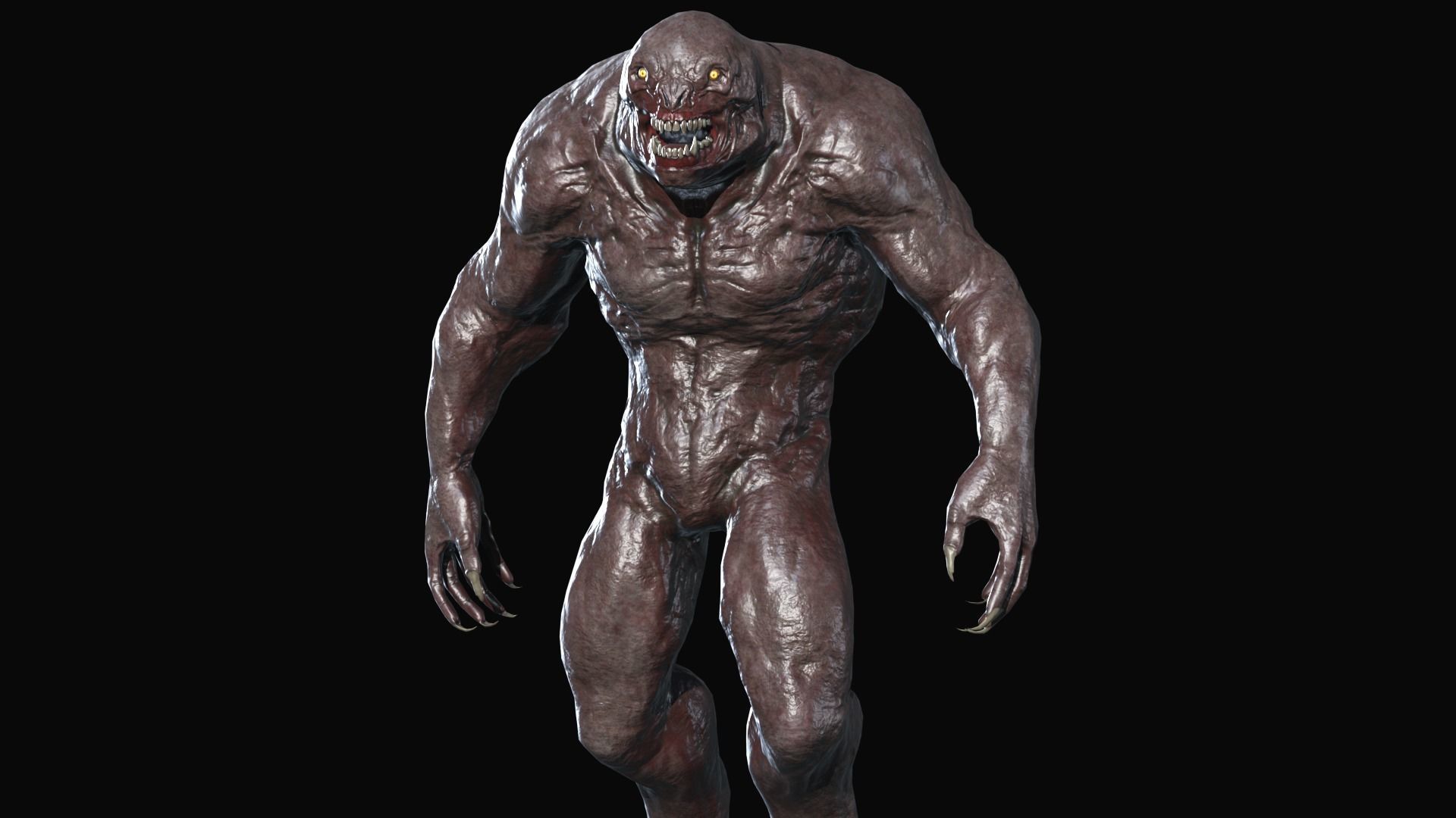 Lizard Monster Low-poly 3D model_2