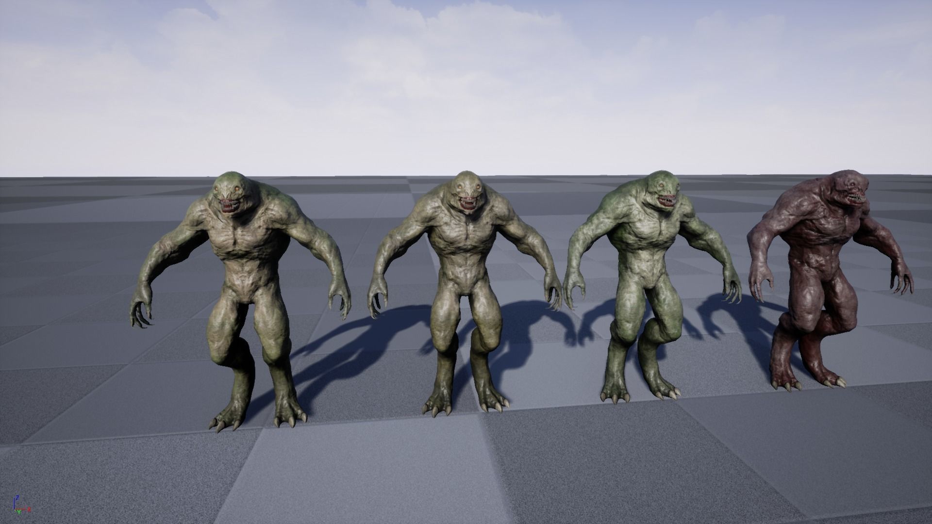 Lizard Monster Low-poly 3D model_15