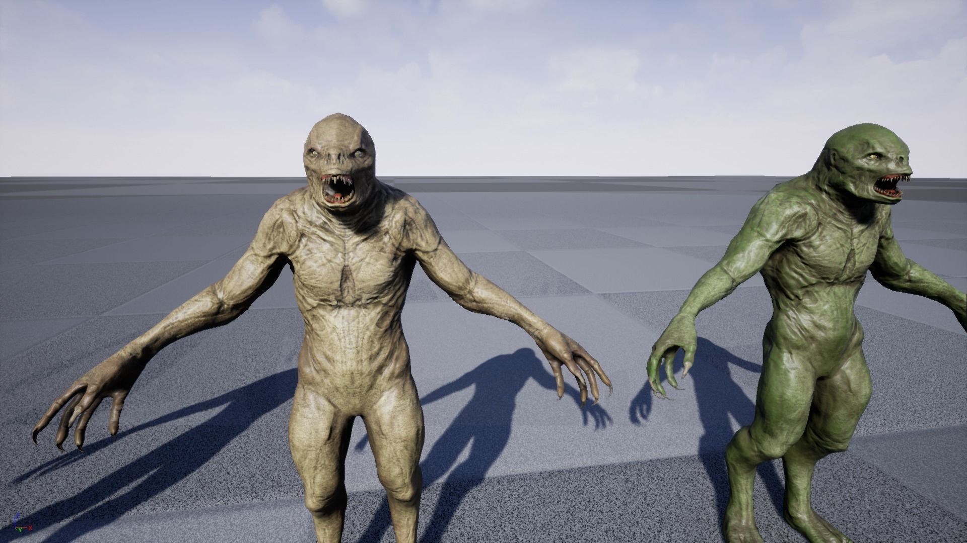 Monster Reptiloid Low-poly 3D model_19