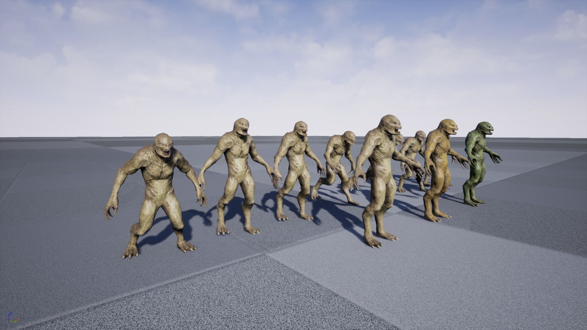 Monster Reptiloid Low-poly 3D model_17