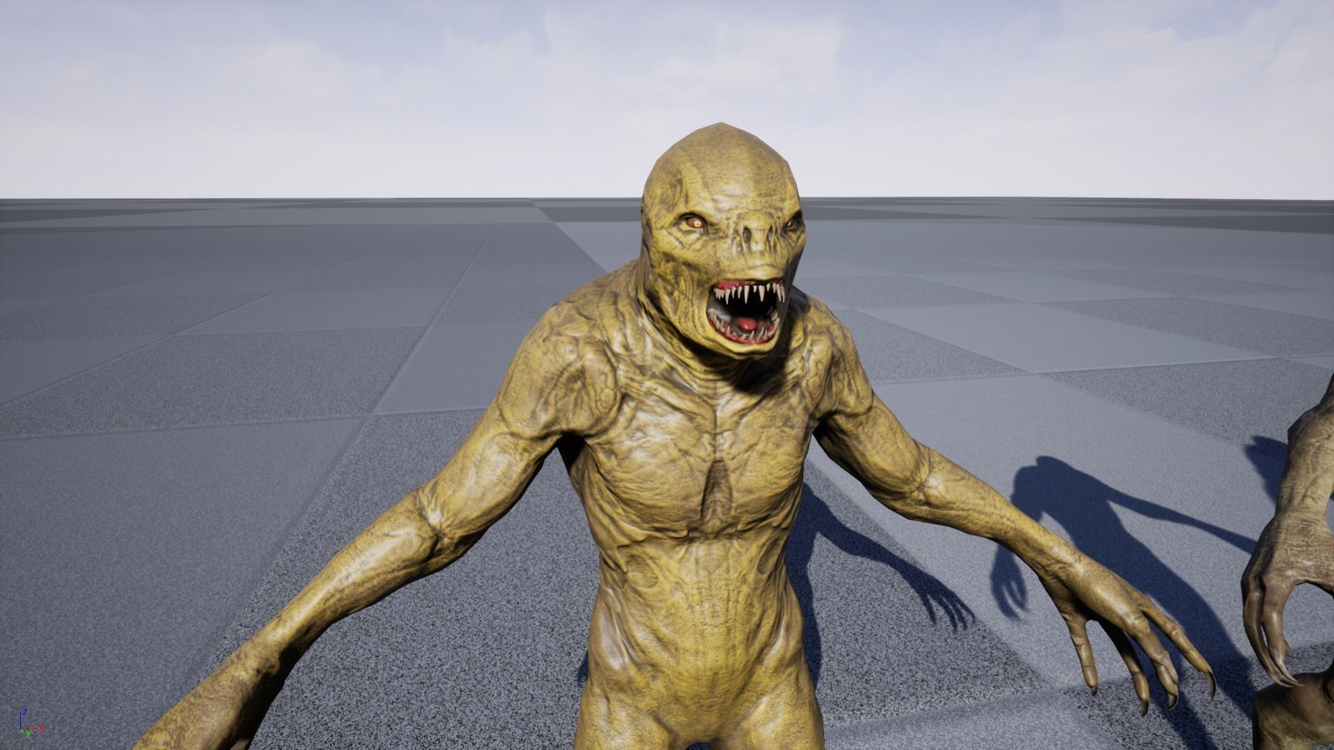 Monster Reptiloid Low-poly 3D model_18