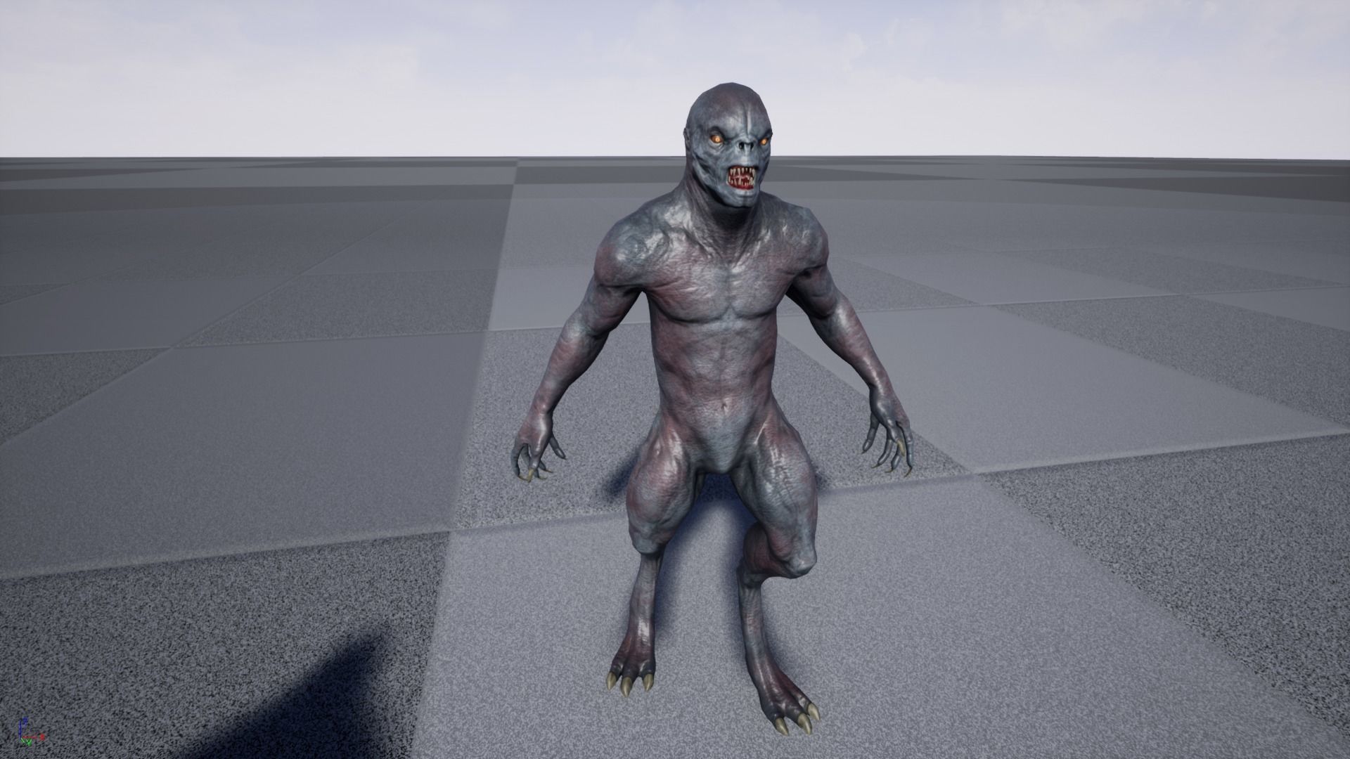 Monster Alien Low-poly 3D model_21