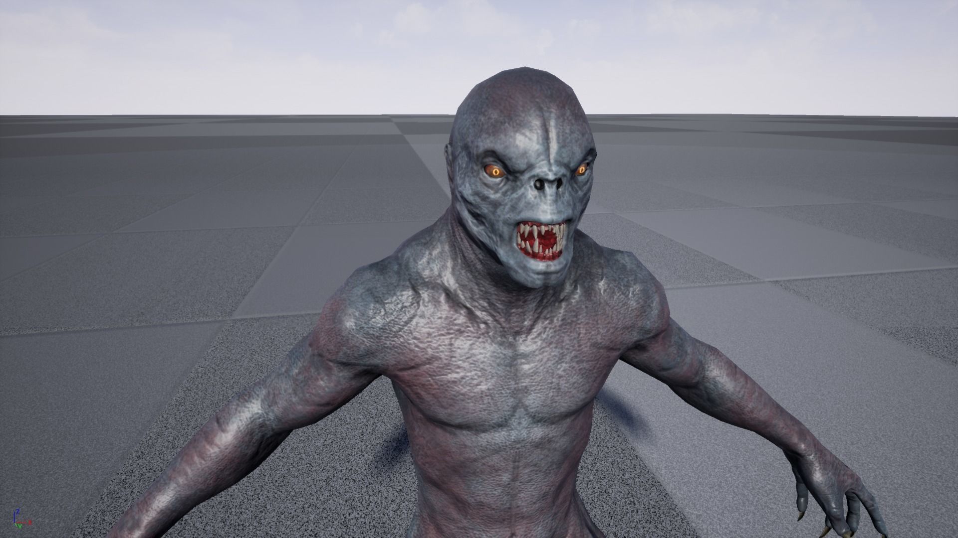 Monster Alien Low-poly 3D model_20