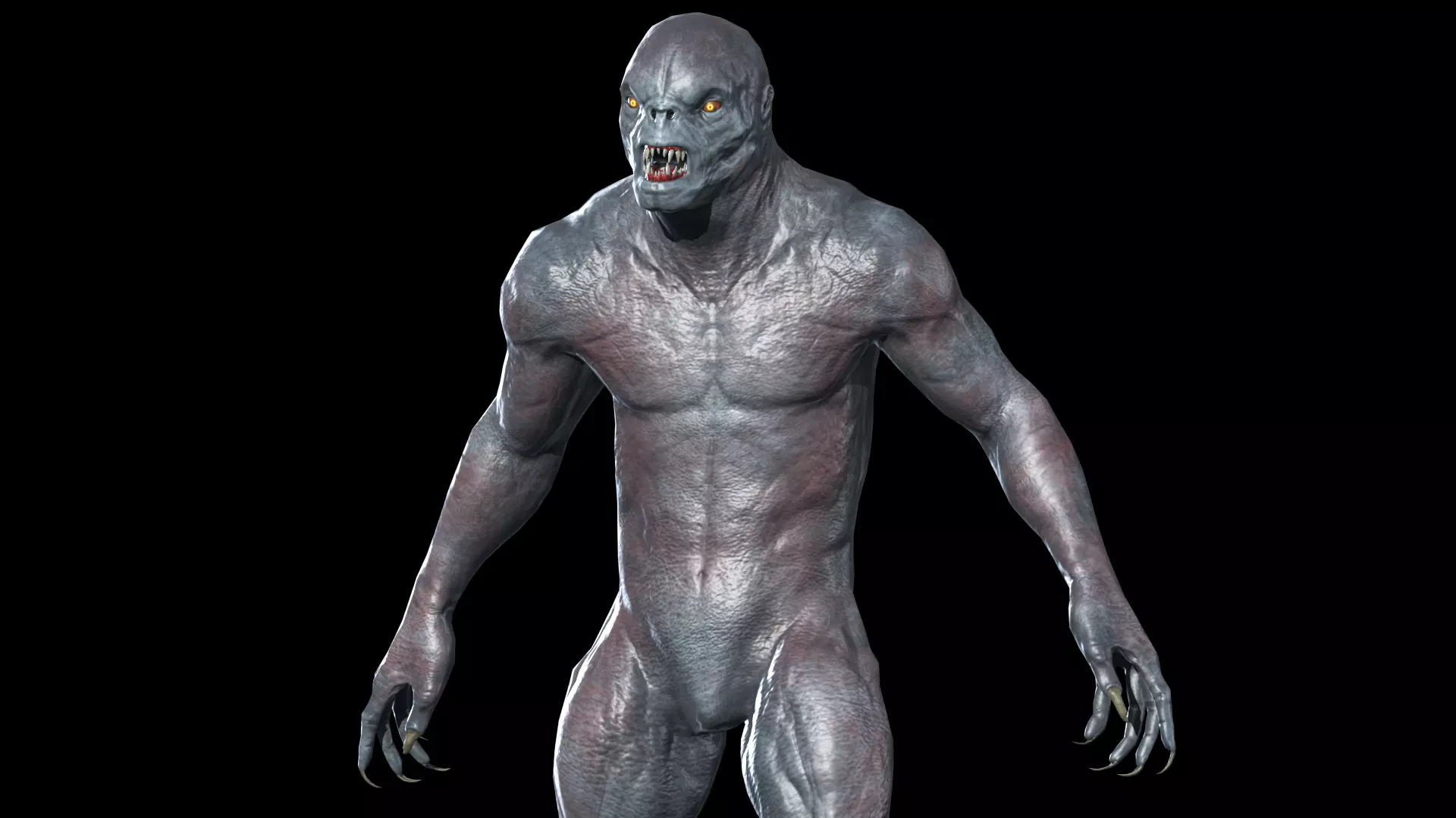 Monster Alien Low-poly 3D model_0