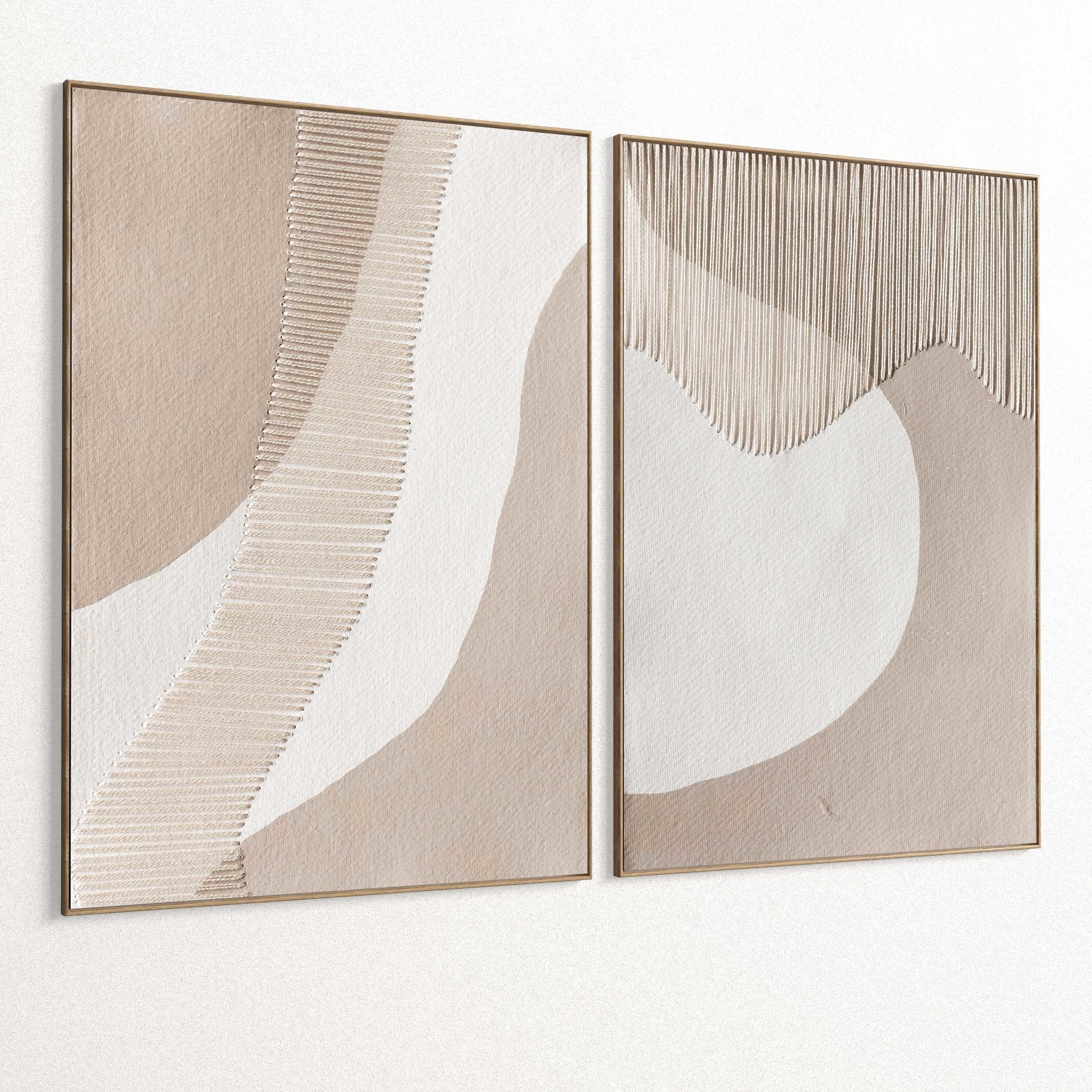 Plaster Two Photo Frame 344 Low-poly 3D model_1