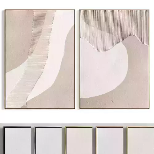 Plaster Two Photo Frame 344