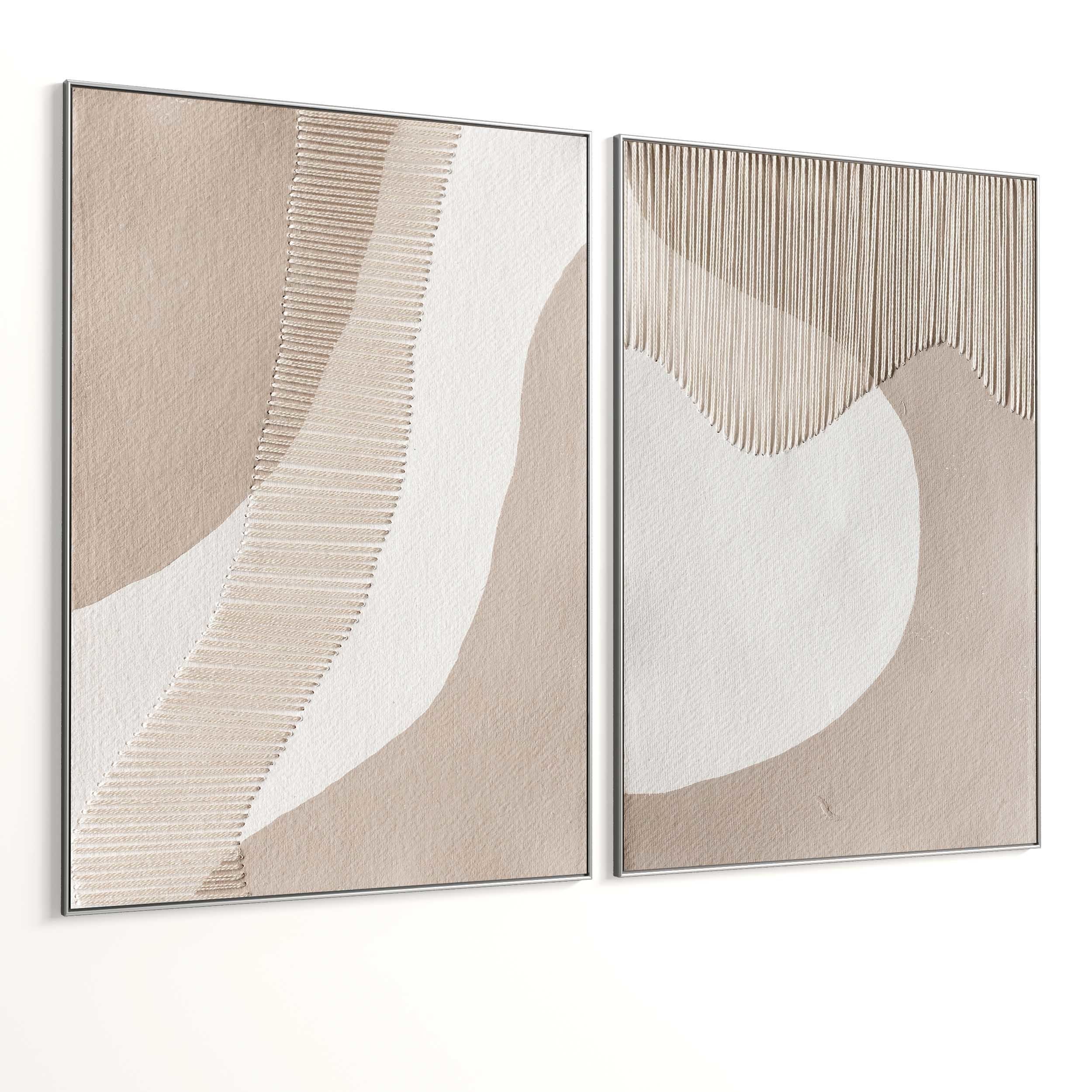 Plaster Two Photo Frame 344 Low-poly 3D model_4