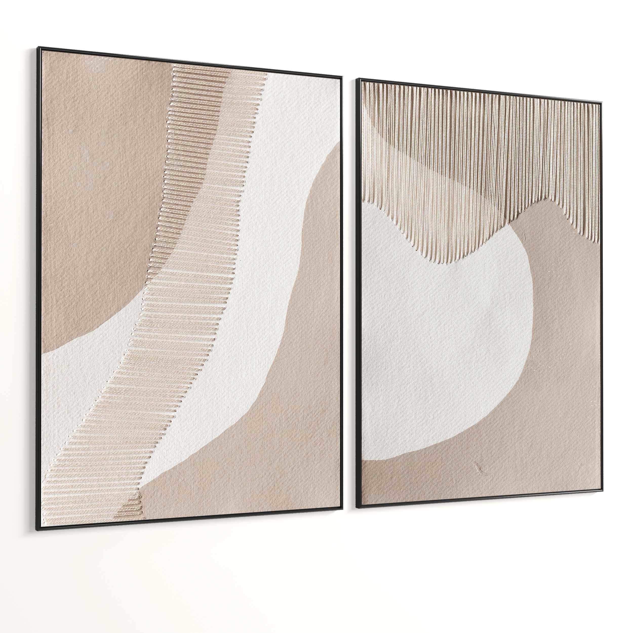 Plaster Two Photo Frame 344 Low-poly 3D model_5