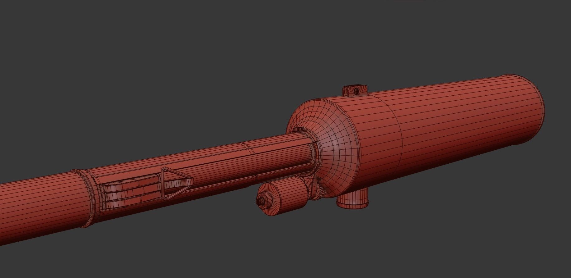 Type 97 Hand Grenade And  Type 89 Grenade Launcher 3D model_34