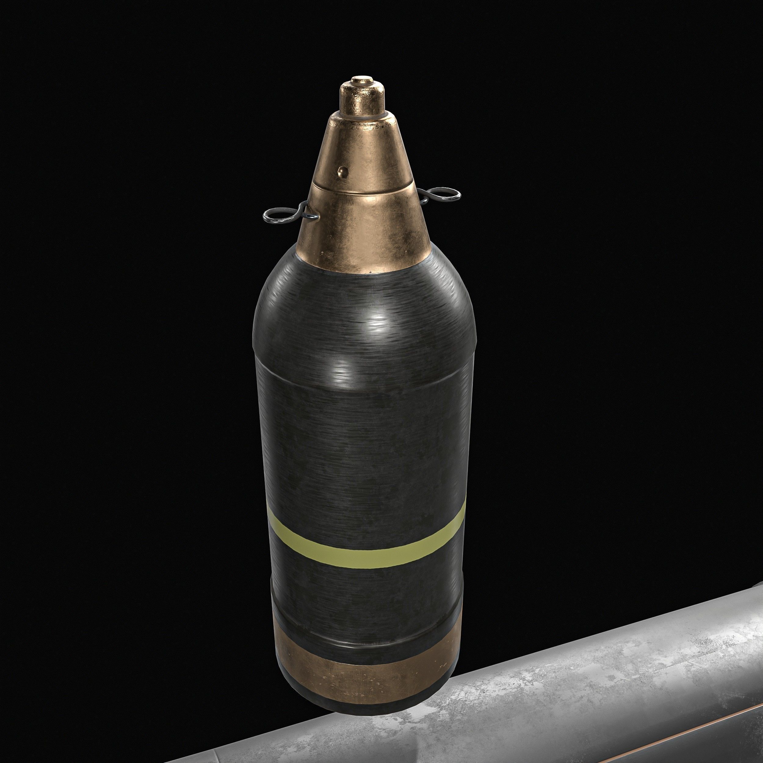 Type 97 Hand Grenade And  Type 89 Grenade Launcher 3D model_20