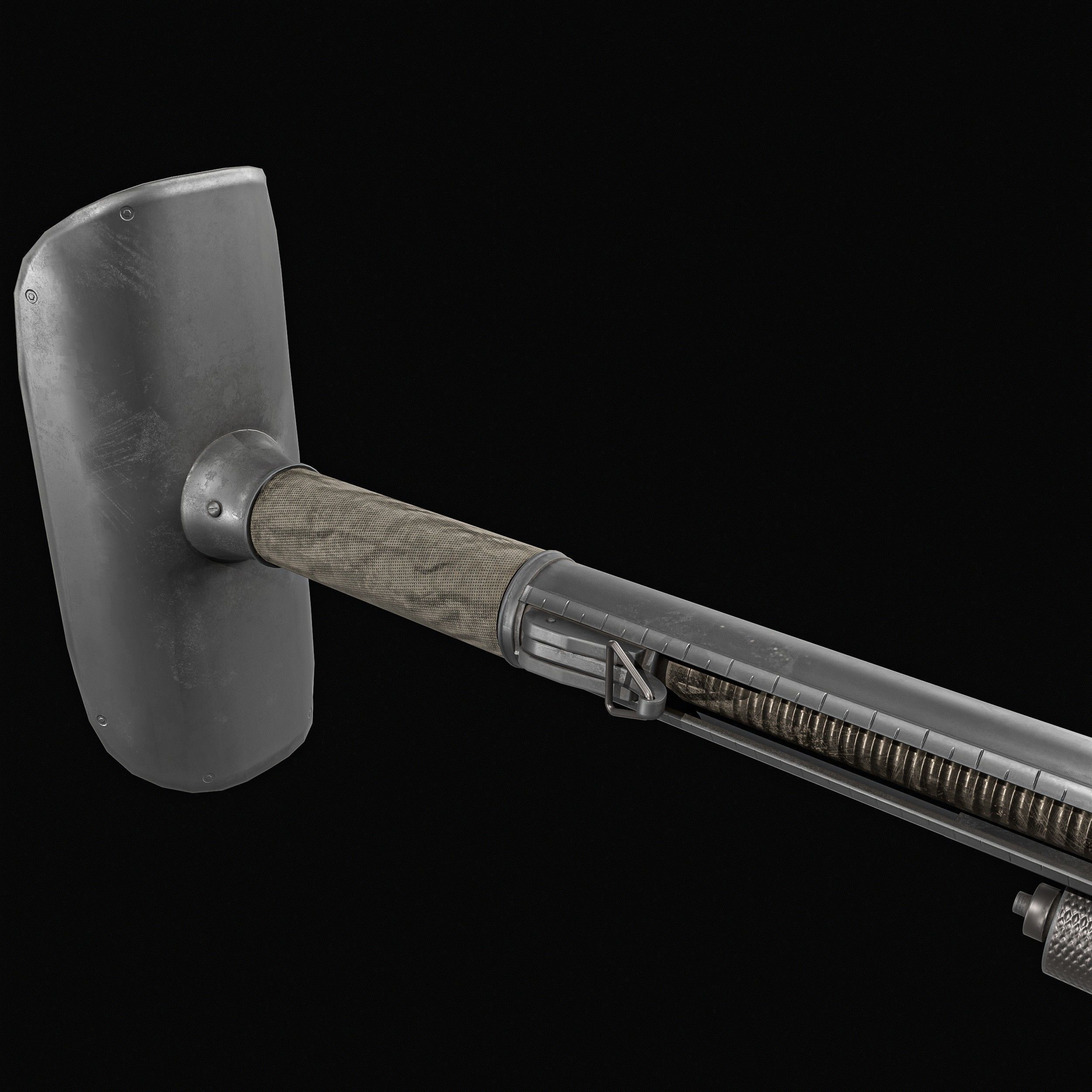 Type 97 Hand Grenade And  Type 89 Grenade Launcher 3D model_18