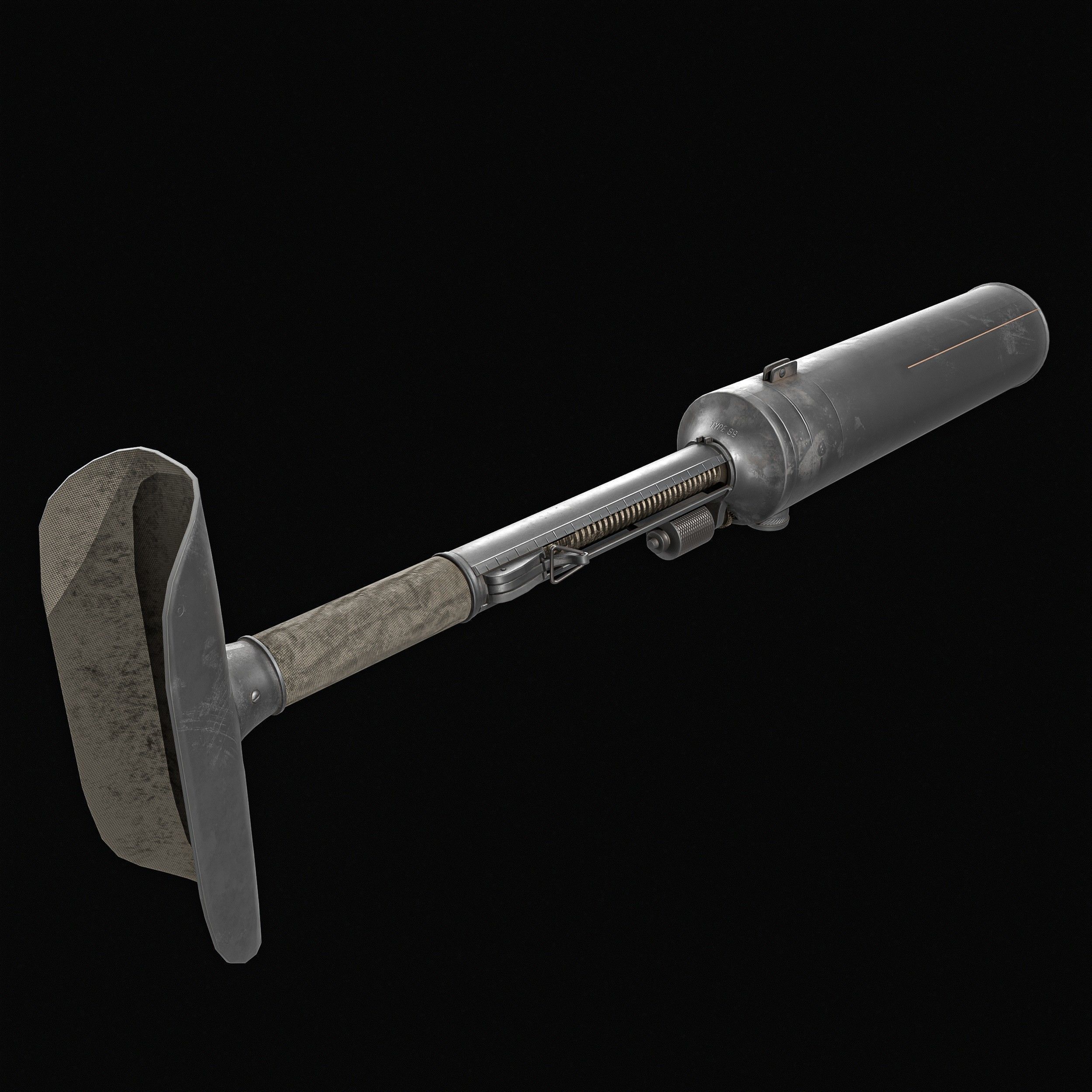 Type 97 Hand Grenade And  Type 89 Grenade Launcher 3D model_15