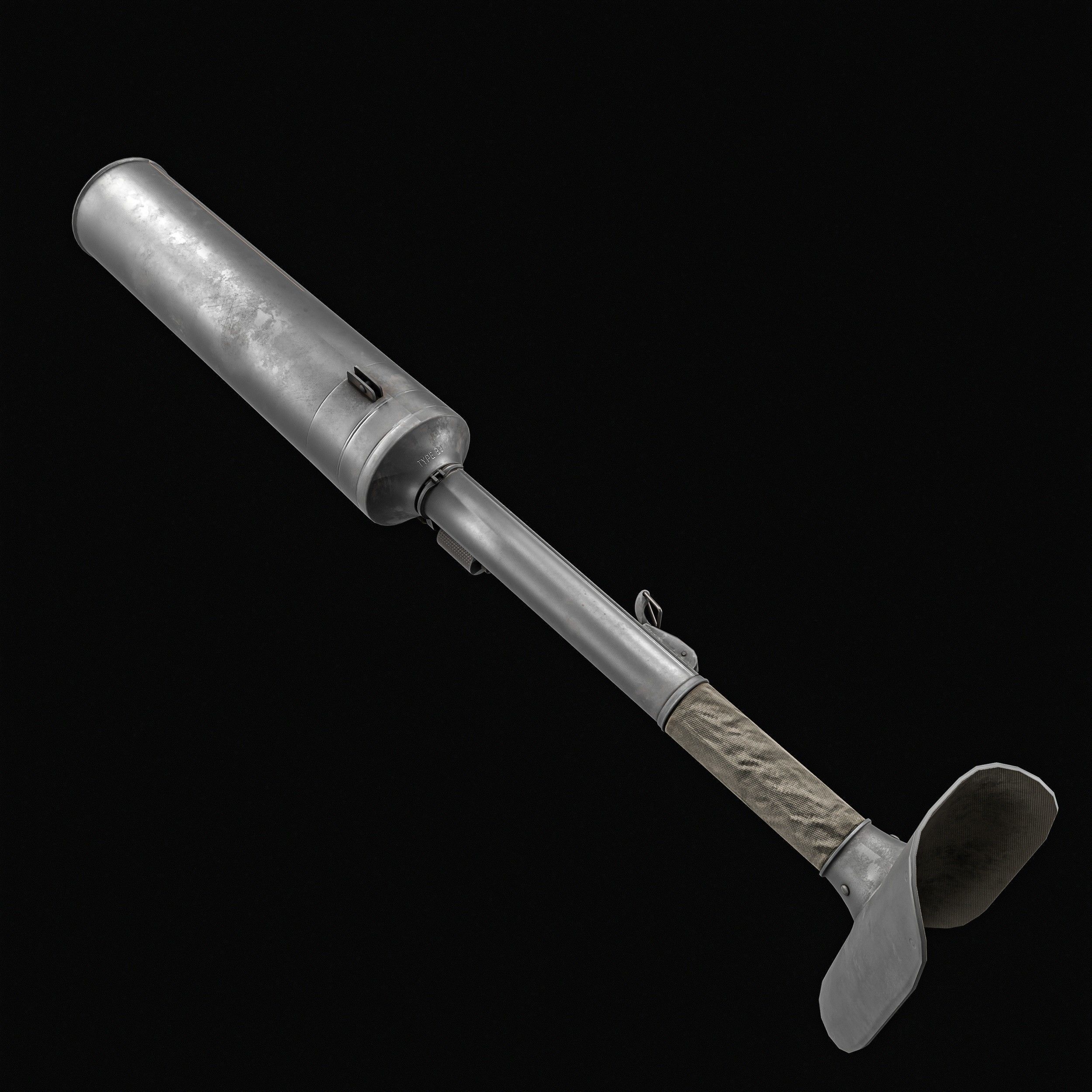 Type 97 Hand Grenade And  Type 89 Grenade Launcher 3D model_22