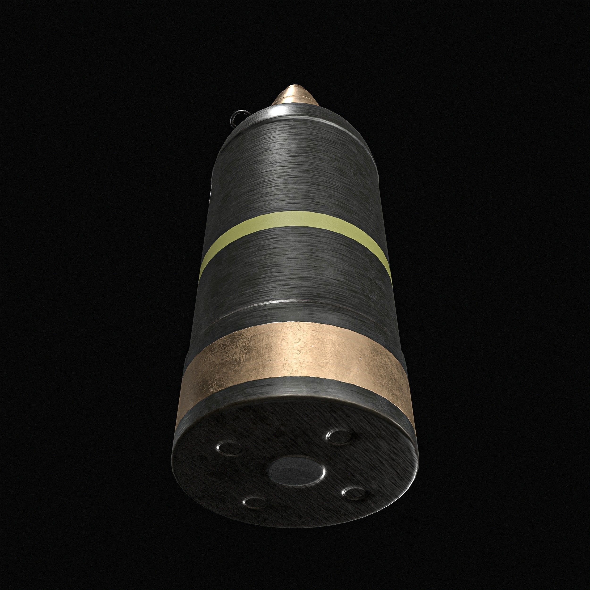 Type 97 Hand Grenade And  Type 89 Grenade Launcher 3D model_13