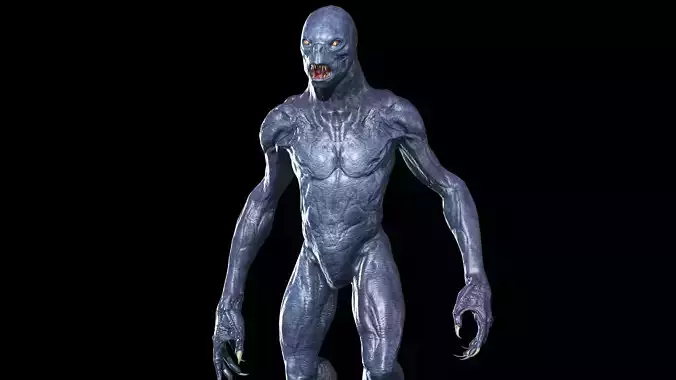 MonsterAlien2 Low-poly 3D model