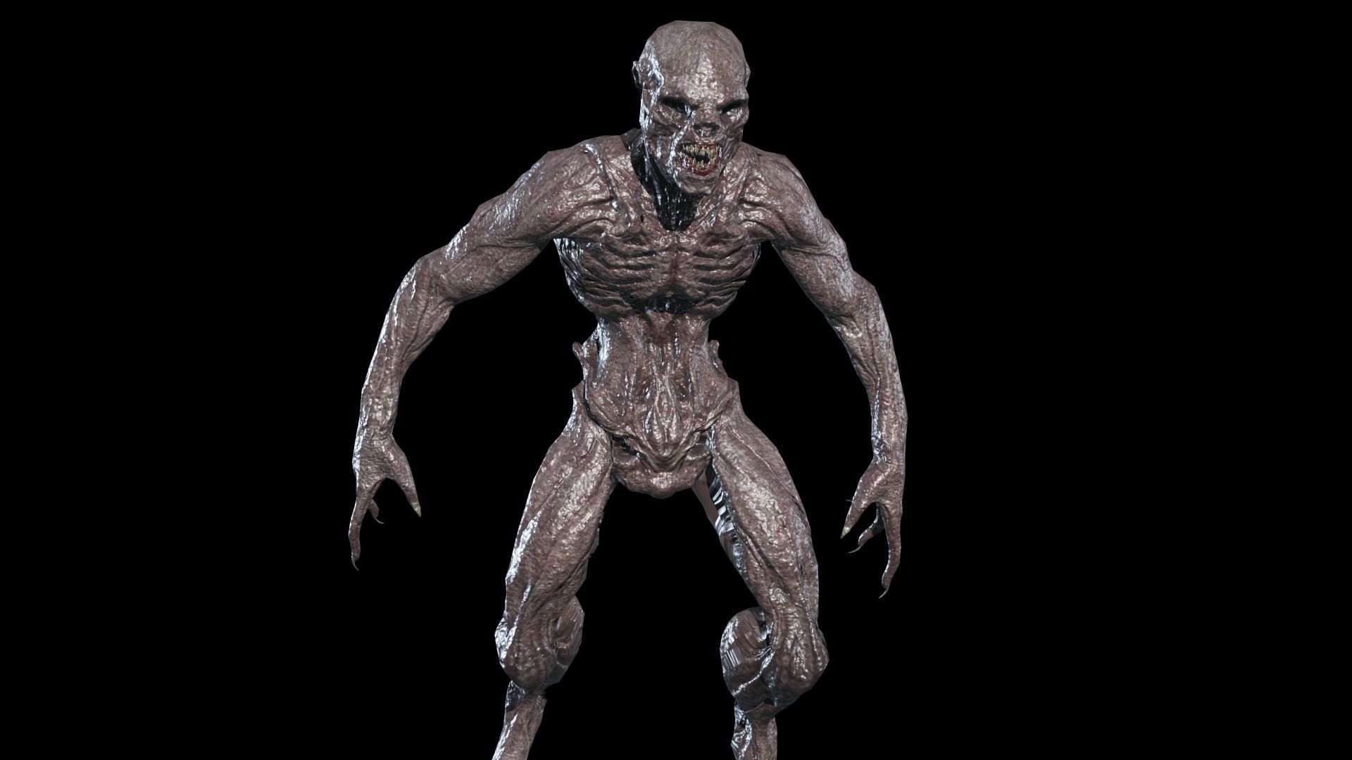 MutantMonster Low-poly 3D model_3