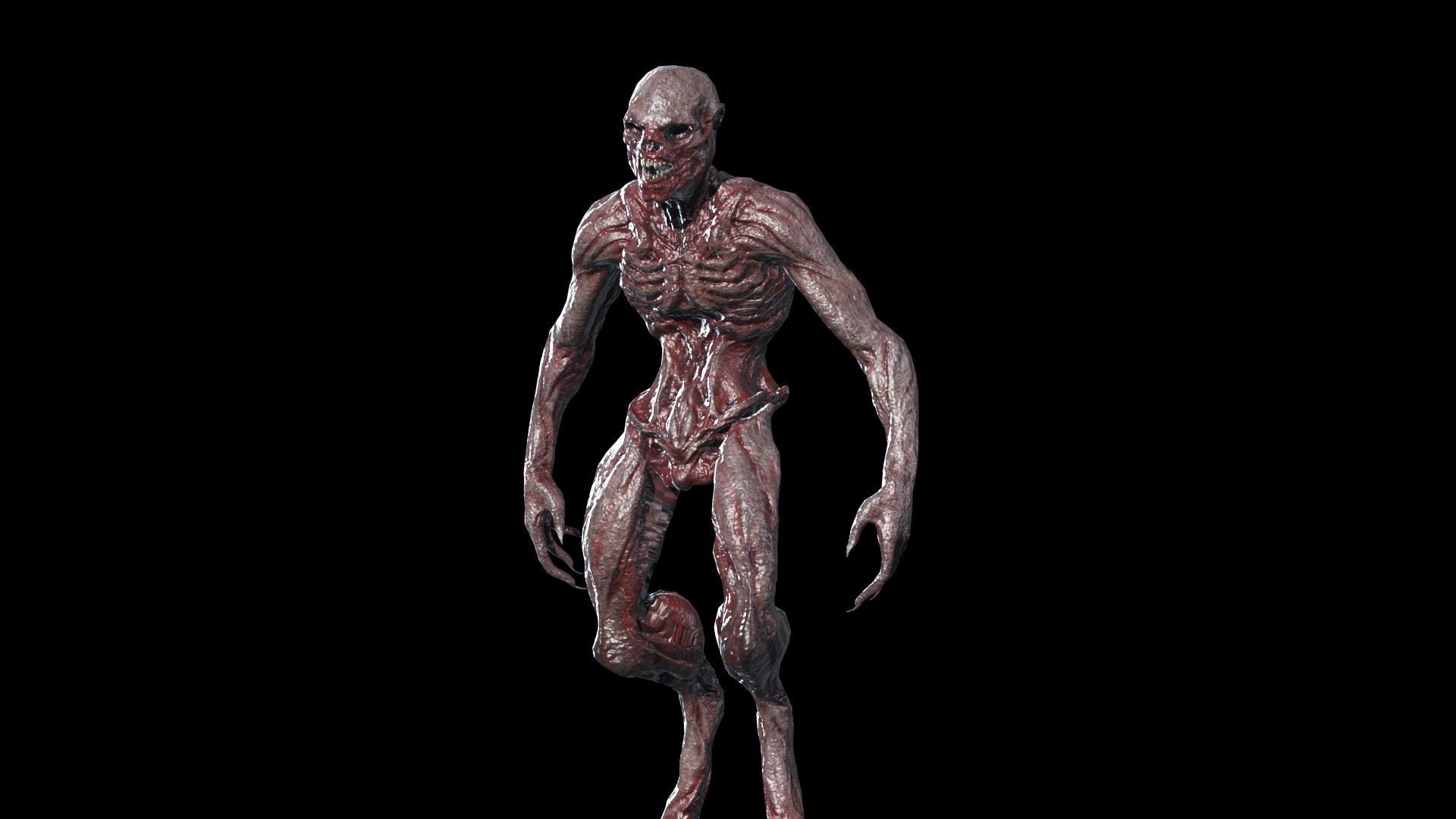 MutantMonster Low-poly 3D model_5