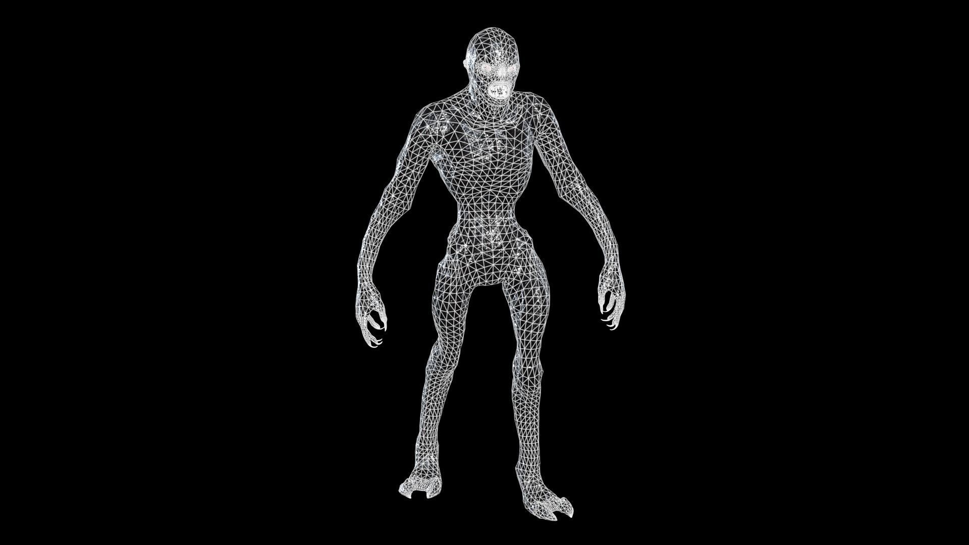 MutantMonster2 Low-poly 3D model_4