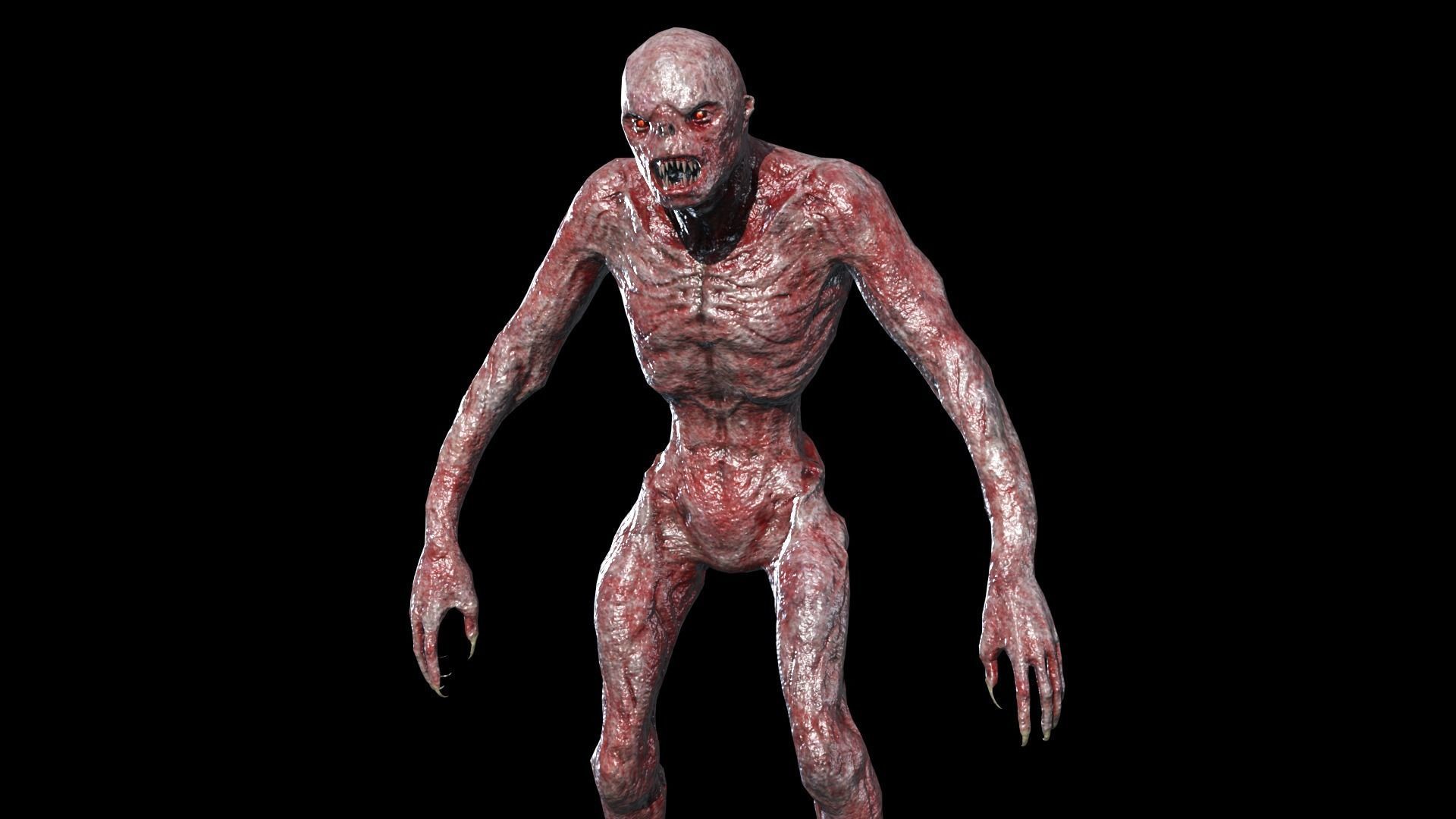 MutantMonster2 Low-poly 3D model_8