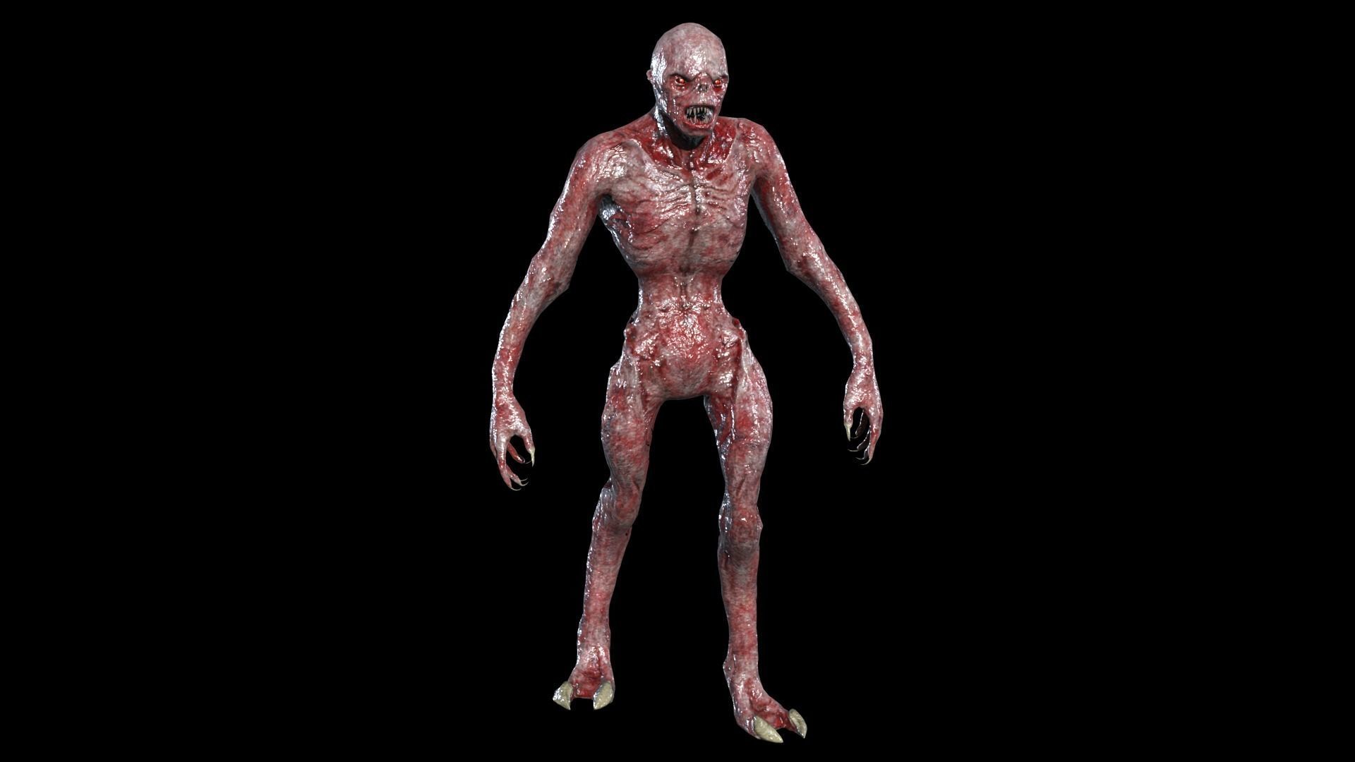 MutantMonster2 Low-poly 3D model_3