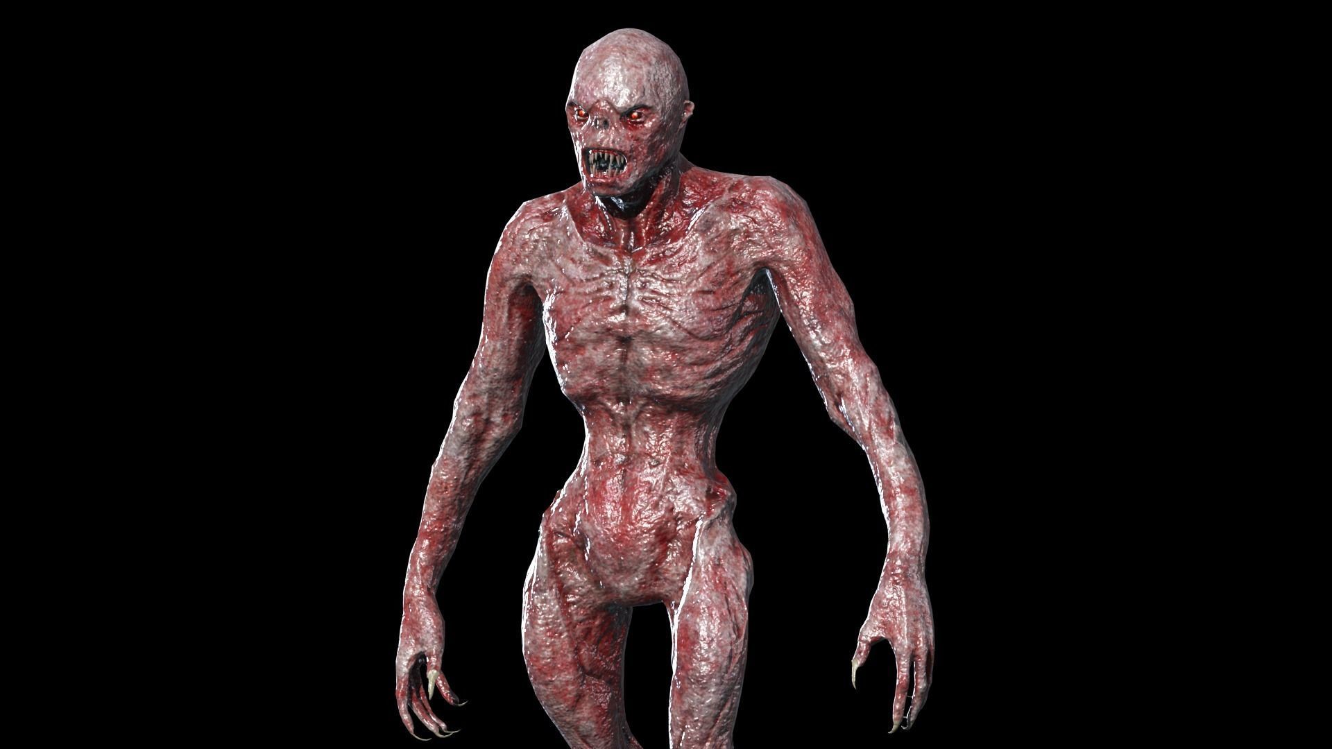 MutantMonster2 Low-poly 3D model_7