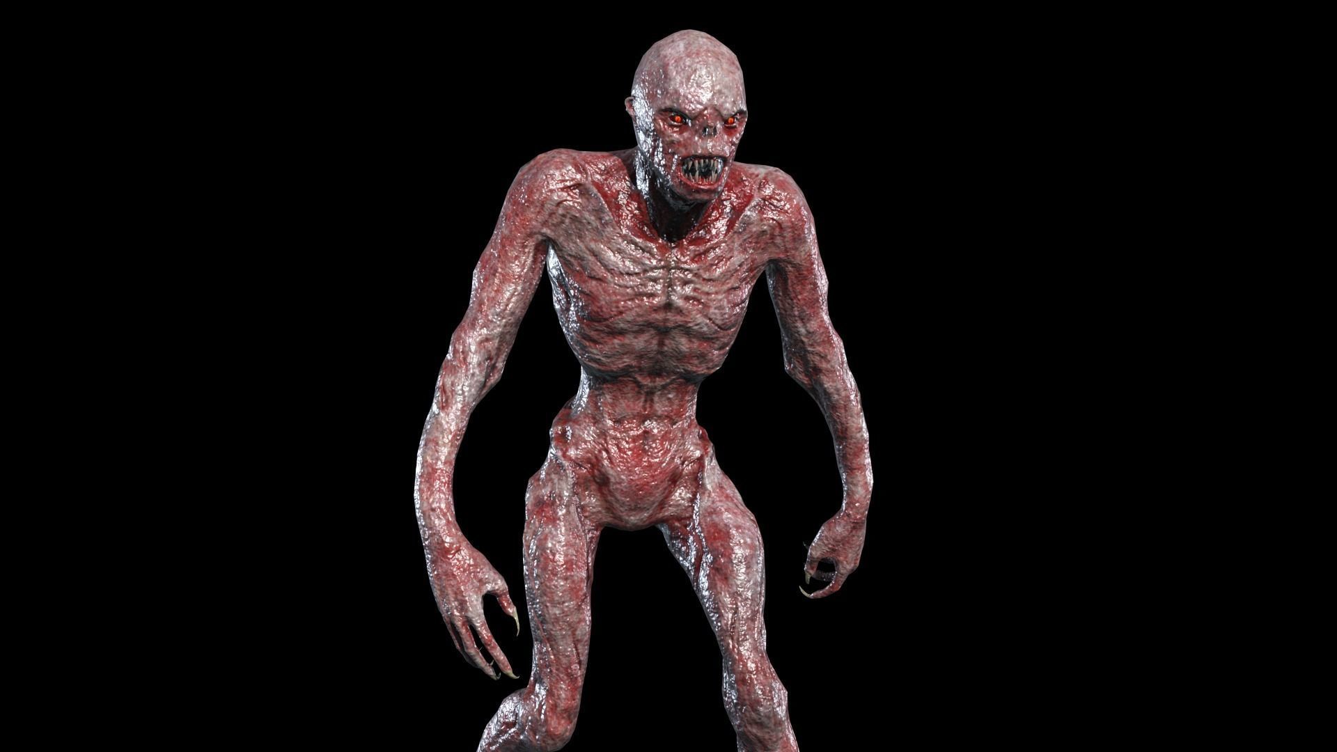 MutantMonster2 Low-poly 3D model_5