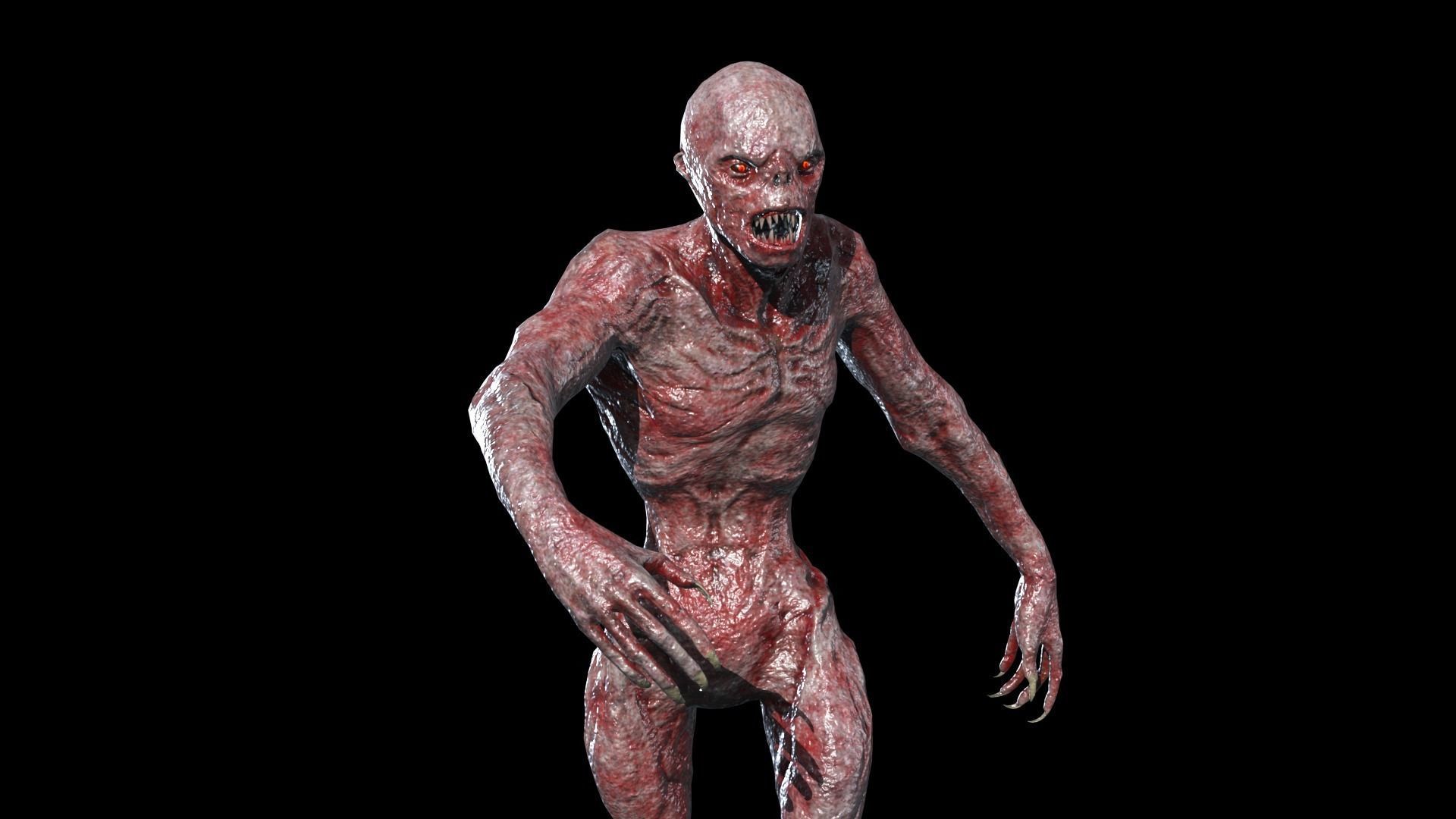 MutantMonster2 Low-poly 3D model_9