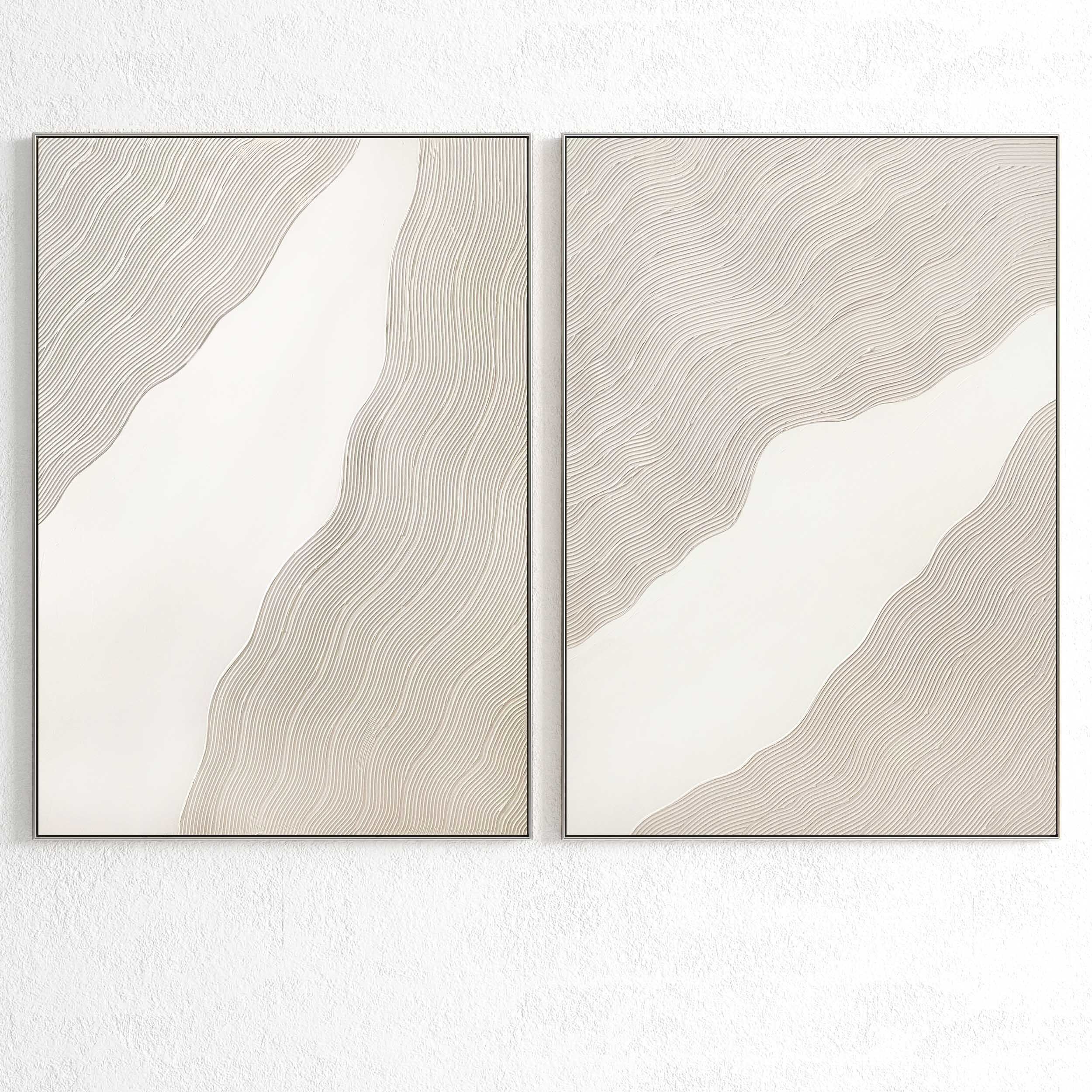 Plaster Two Photo Frame 346 Low-poly 3D model_3