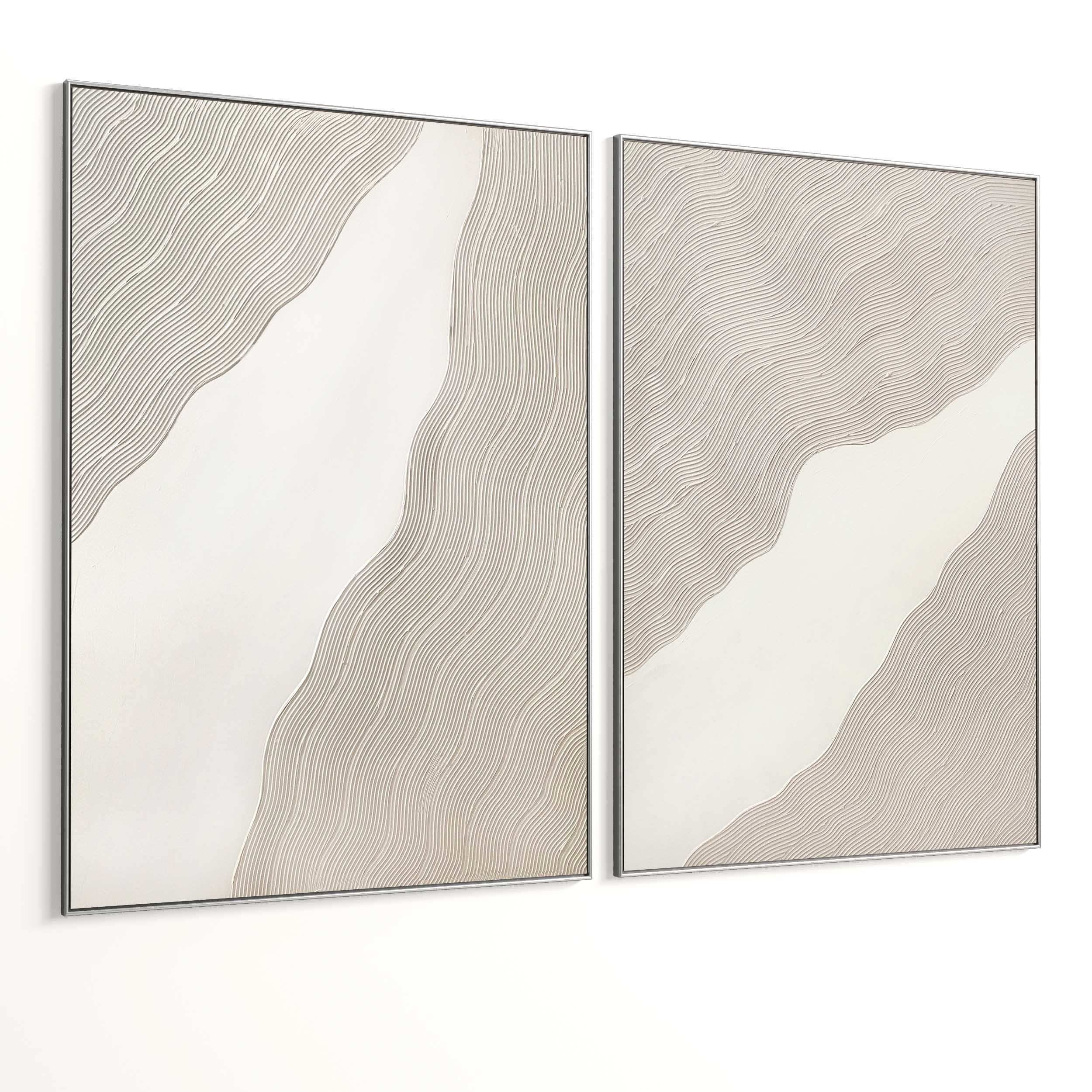 Plaster Two Photo Frame 346 Low-poly 3D model_4