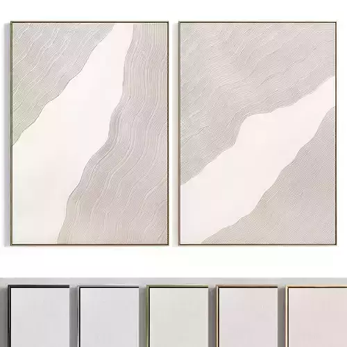 Plaster Two Photo Frame 346