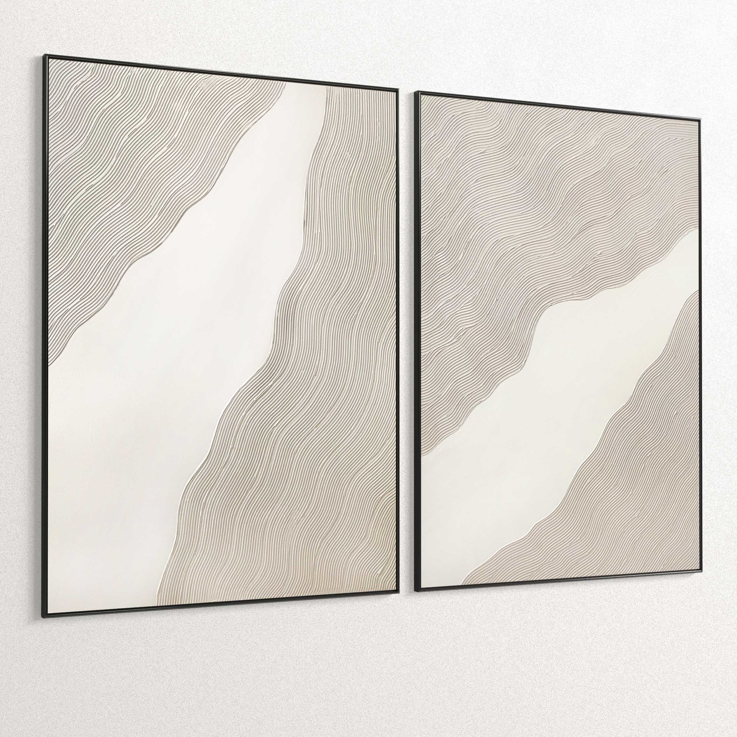 Plaster Two Photo Frame 346 Low-poly 3D model_5