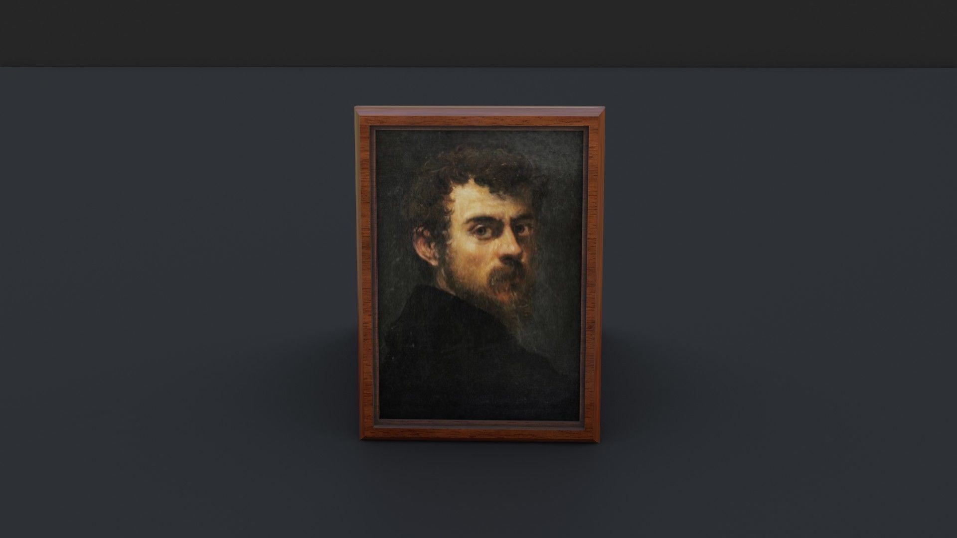 Old Picture Frames Low-poly 3D model_5