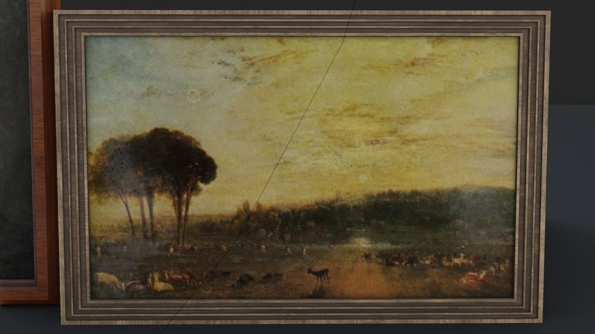 Old Picture Frames Low-poly 3D model_3