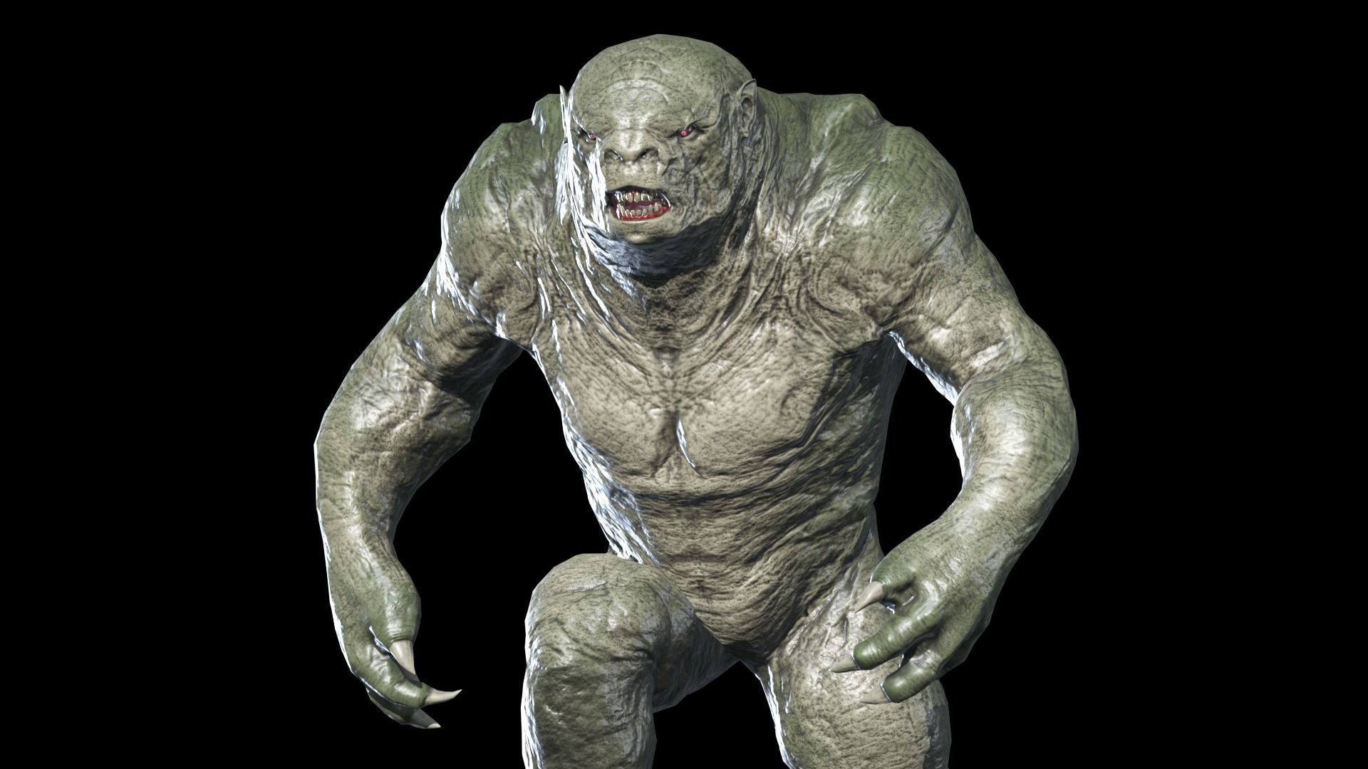 Big Monster Low-poly 3D model_11