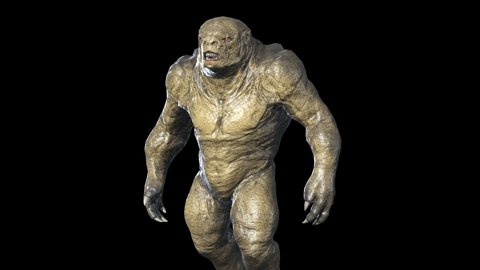 Big Monster Low-poly 3D model_6