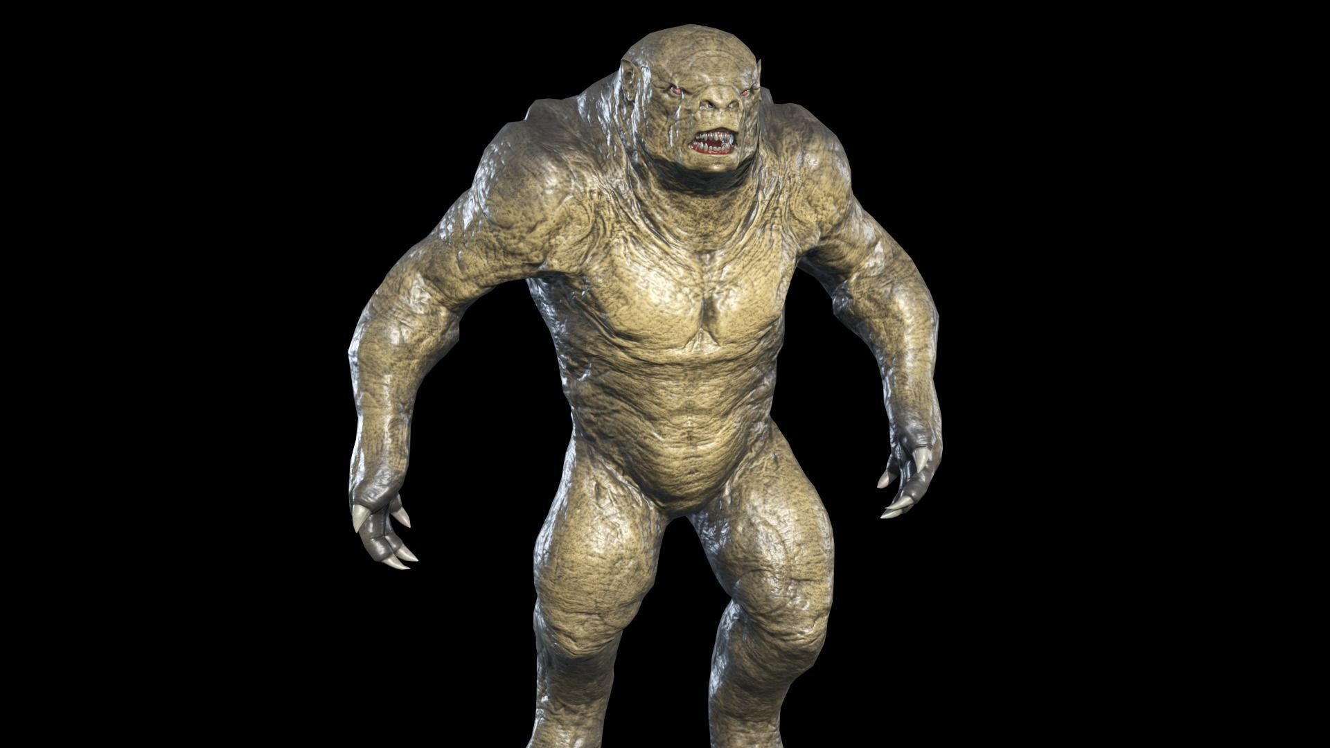 Big Monster Low-poly 3D model_9