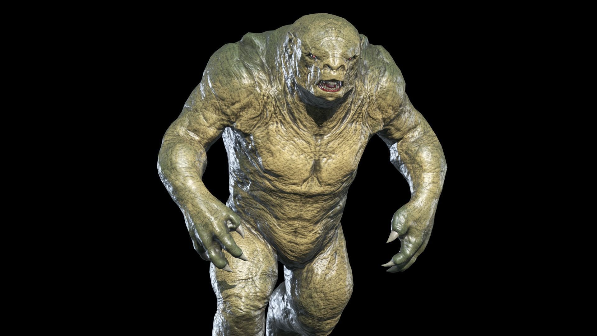 Big Monster Low-poly 3D model_8