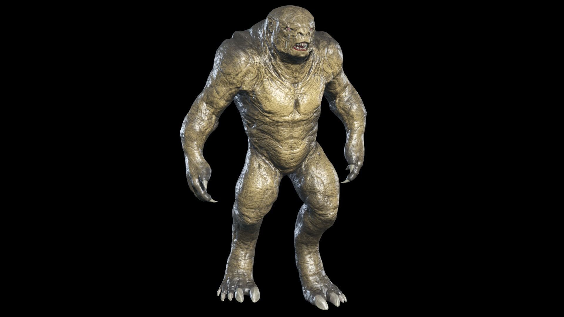 Big Monster Low-poly 3D model_3