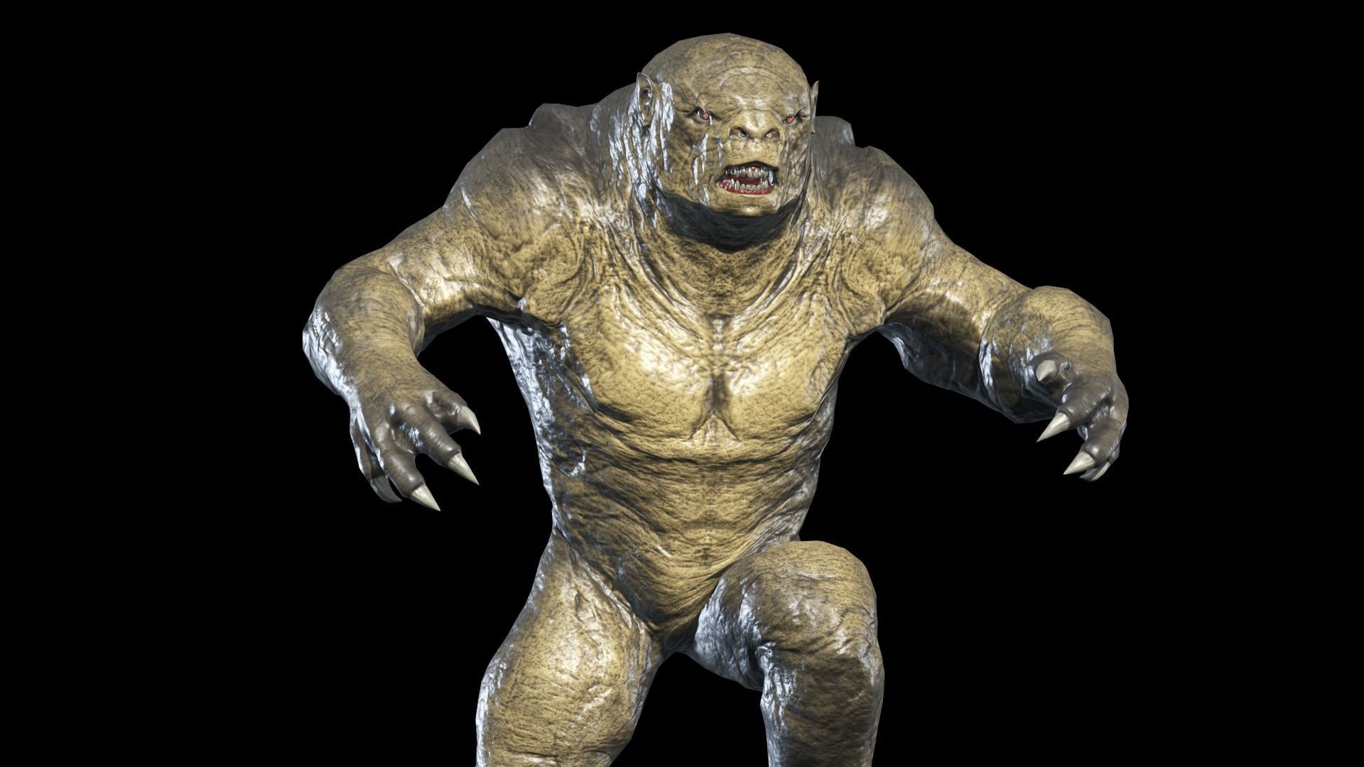 Big Monster Low-poly 3D model_10