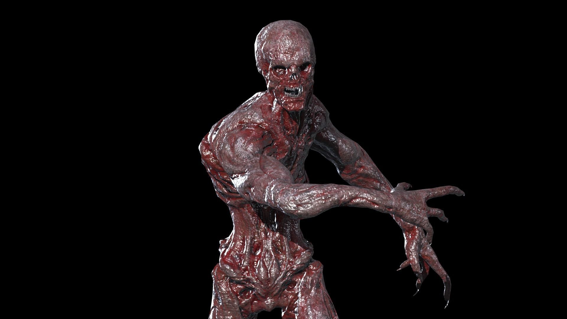 Mutant Monster 5 Low-poly 3D model_2
